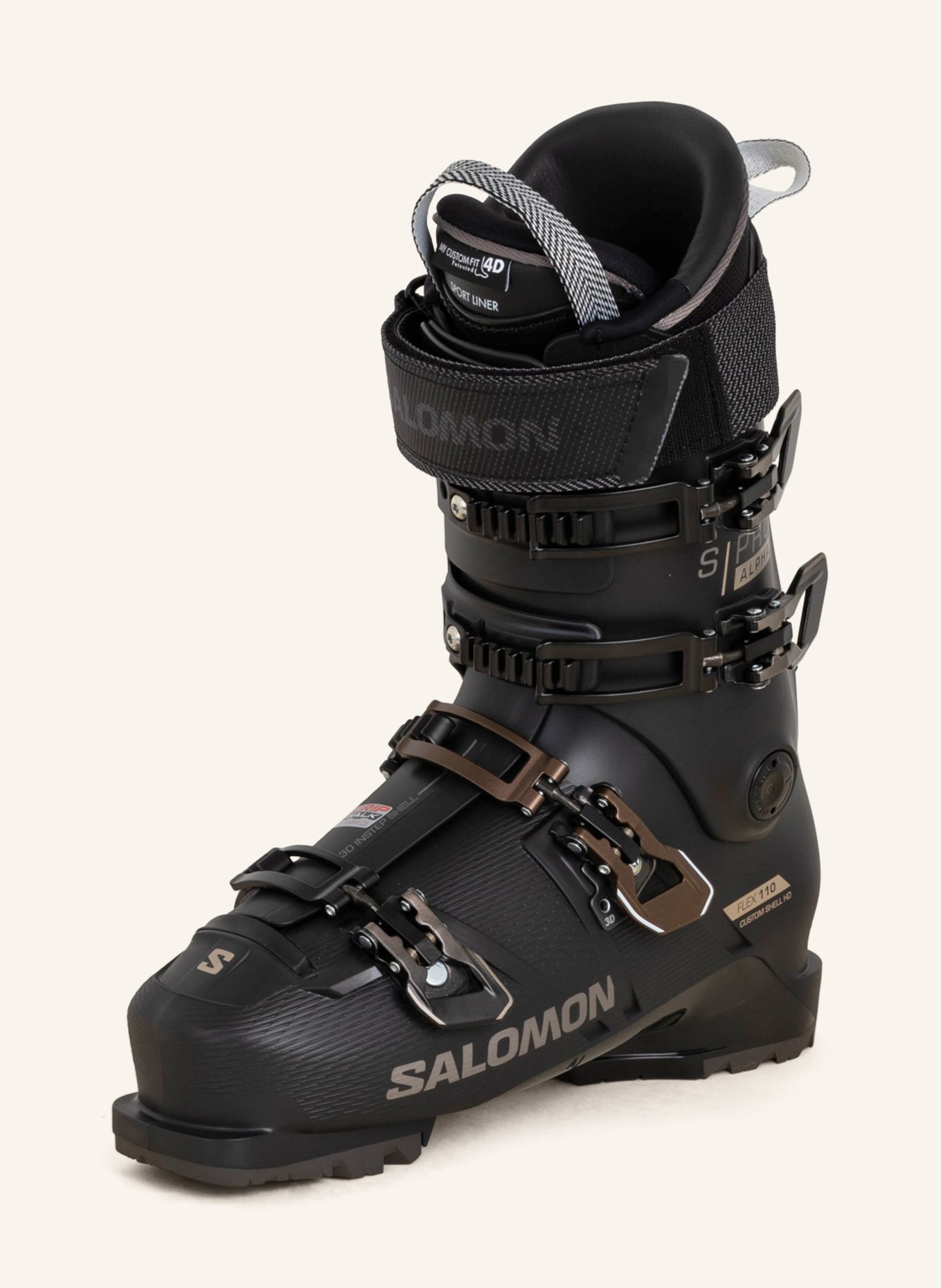 SALOMON Ski boots S/PRO ALPHA 110, Color: DARK GRAY/ BLACK (Image 1)