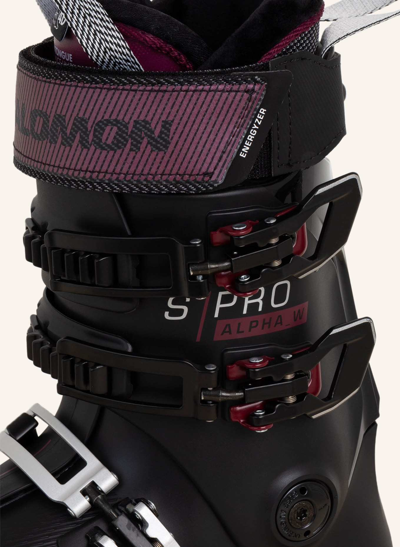 SALOMON Ski boots S/PRO ALPHA 110 EL, Color: BLACK/ DARK RED (Image 5)