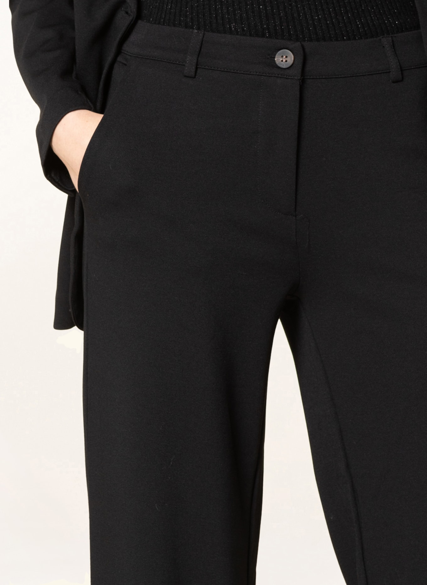 FREEQUENT Wide leg trousers FQNANNI, Color: BLACK (Image 5)