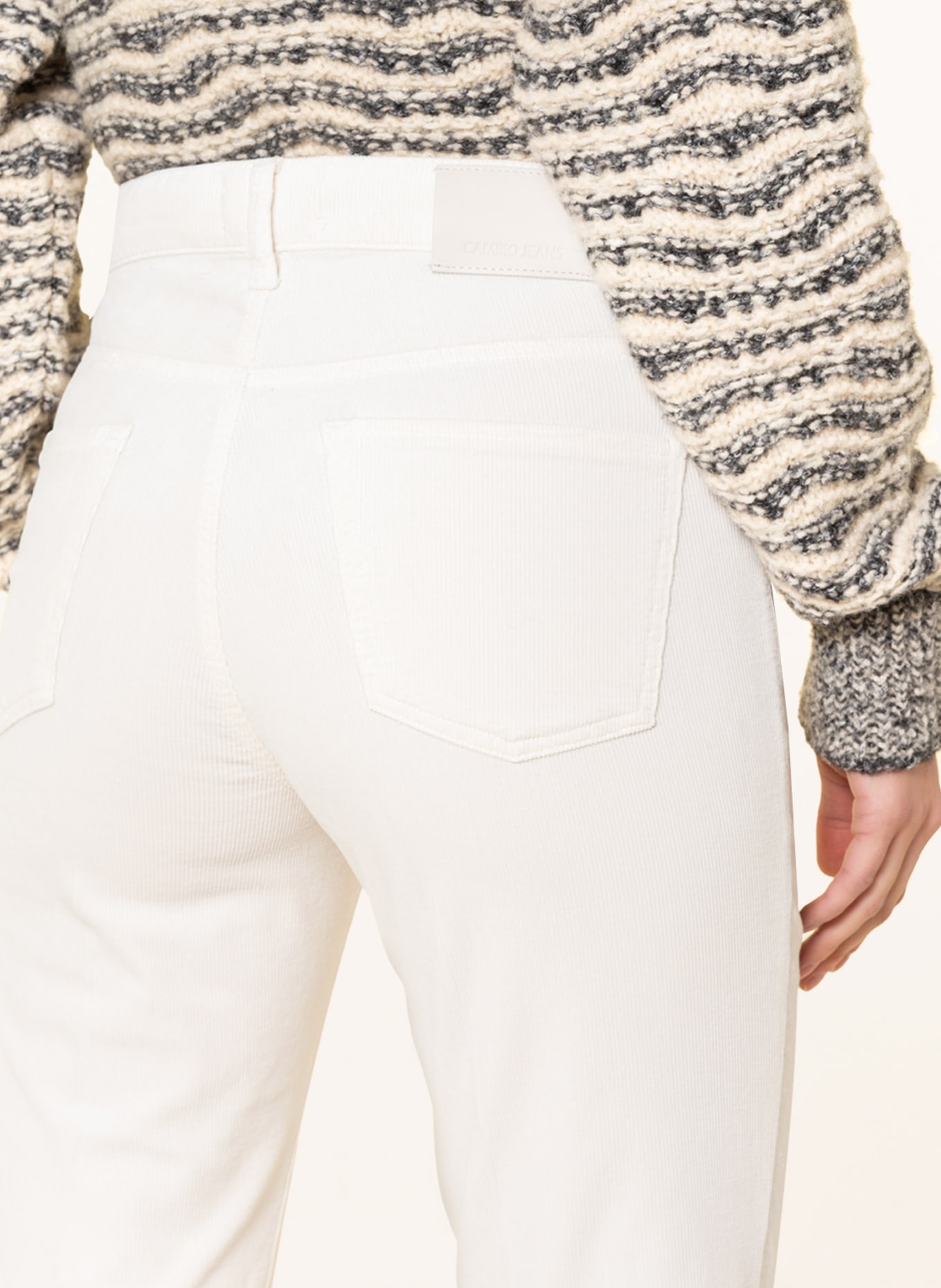 CAMBIO Corduroy trousers PARIS, Color: WHITE (Image 5)