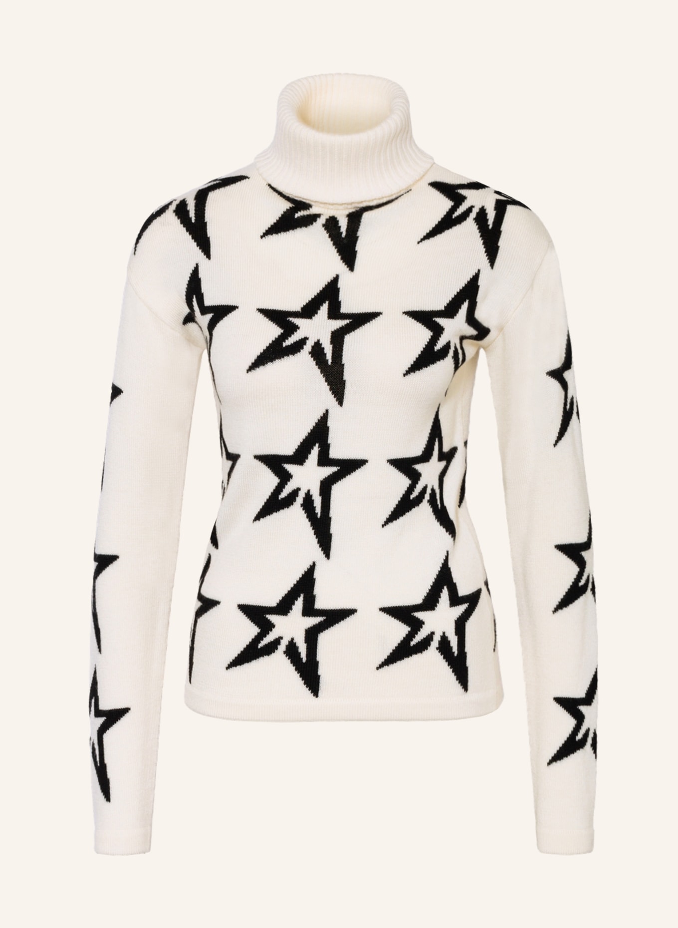 PERFECT MOMENT Turtleneck sweater STAR DUST, Color: WHITE/ BLACK (Image 1)
