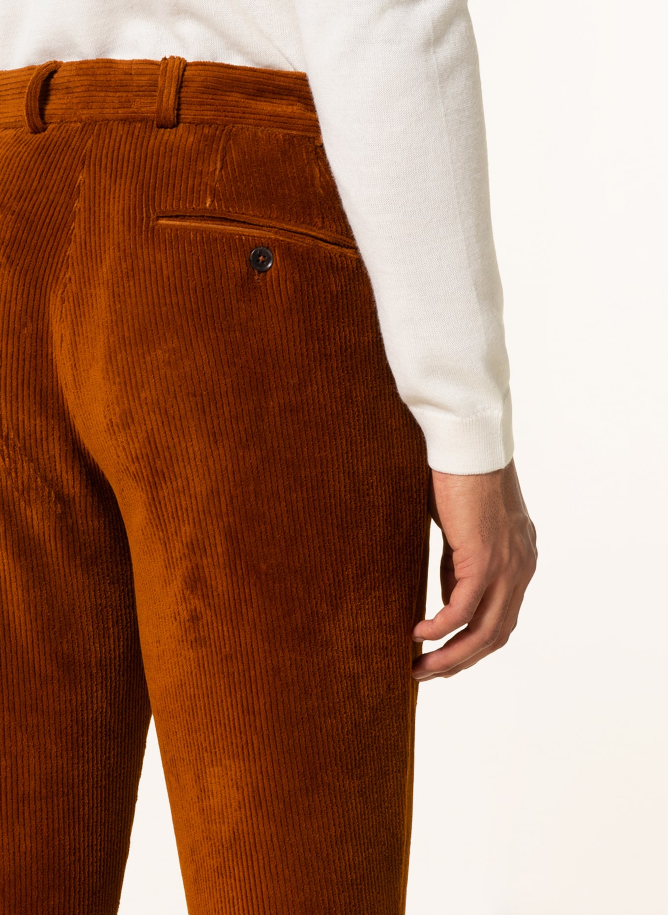 PAUL Anzughose Slim Fit aus Cord, Farbe: COGNAC (Bild 6)
