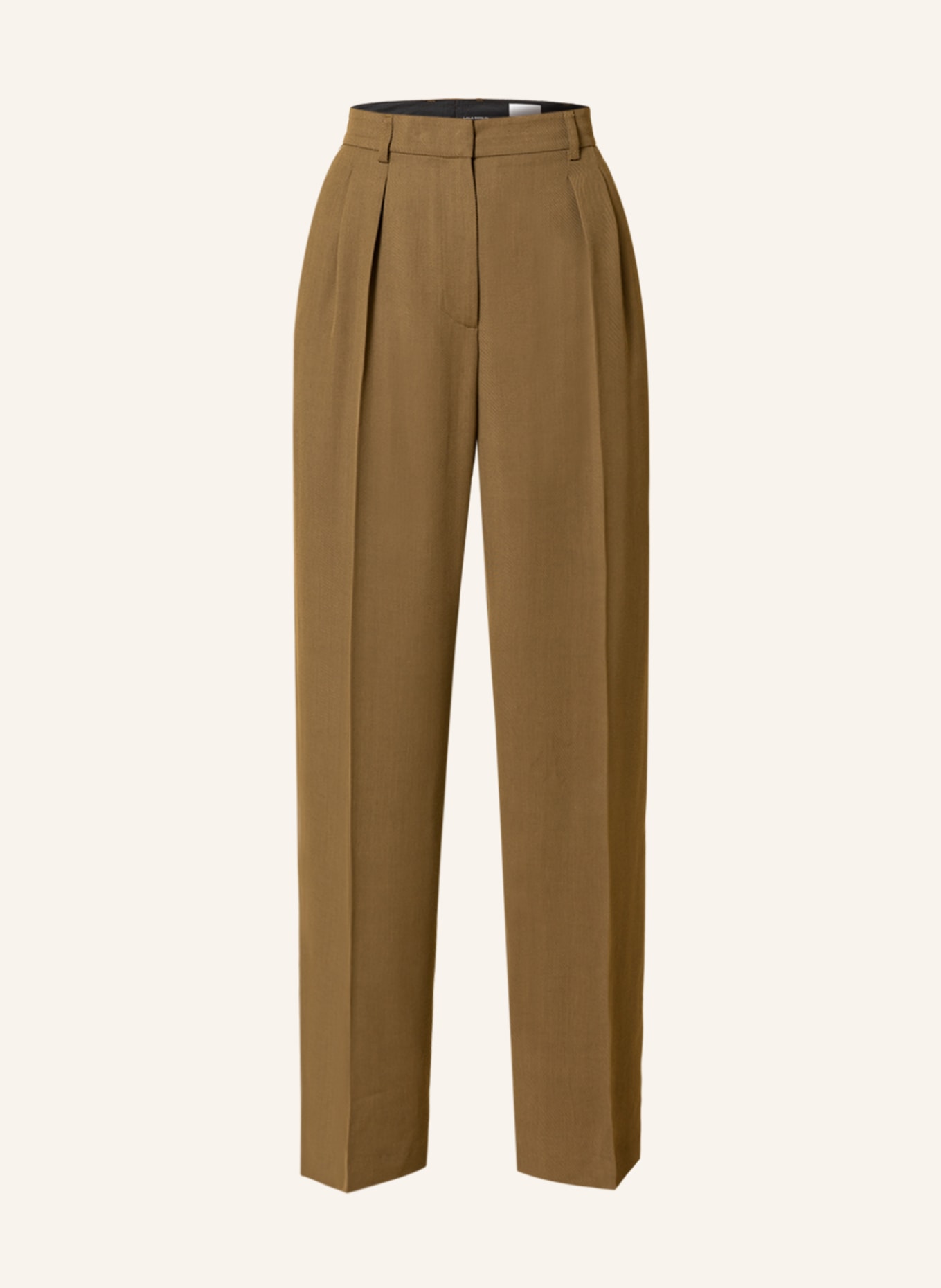 Lala Berlin Wide leg trousers PONY, Color: KHAKI (Image 1)