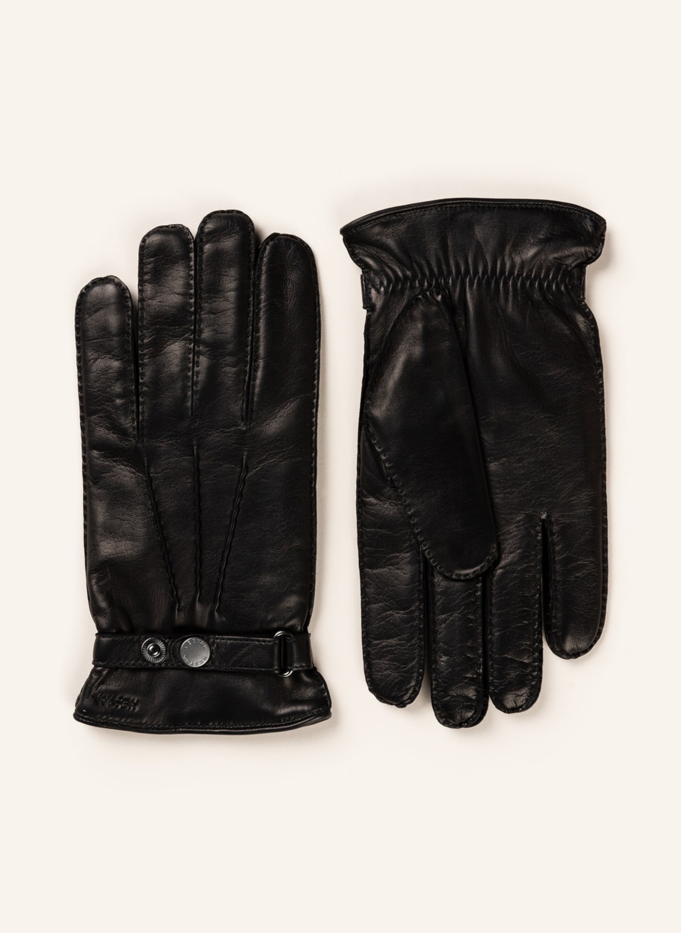 HESTRA Leather gloves JAKE, Color: BLACK (Image 1)