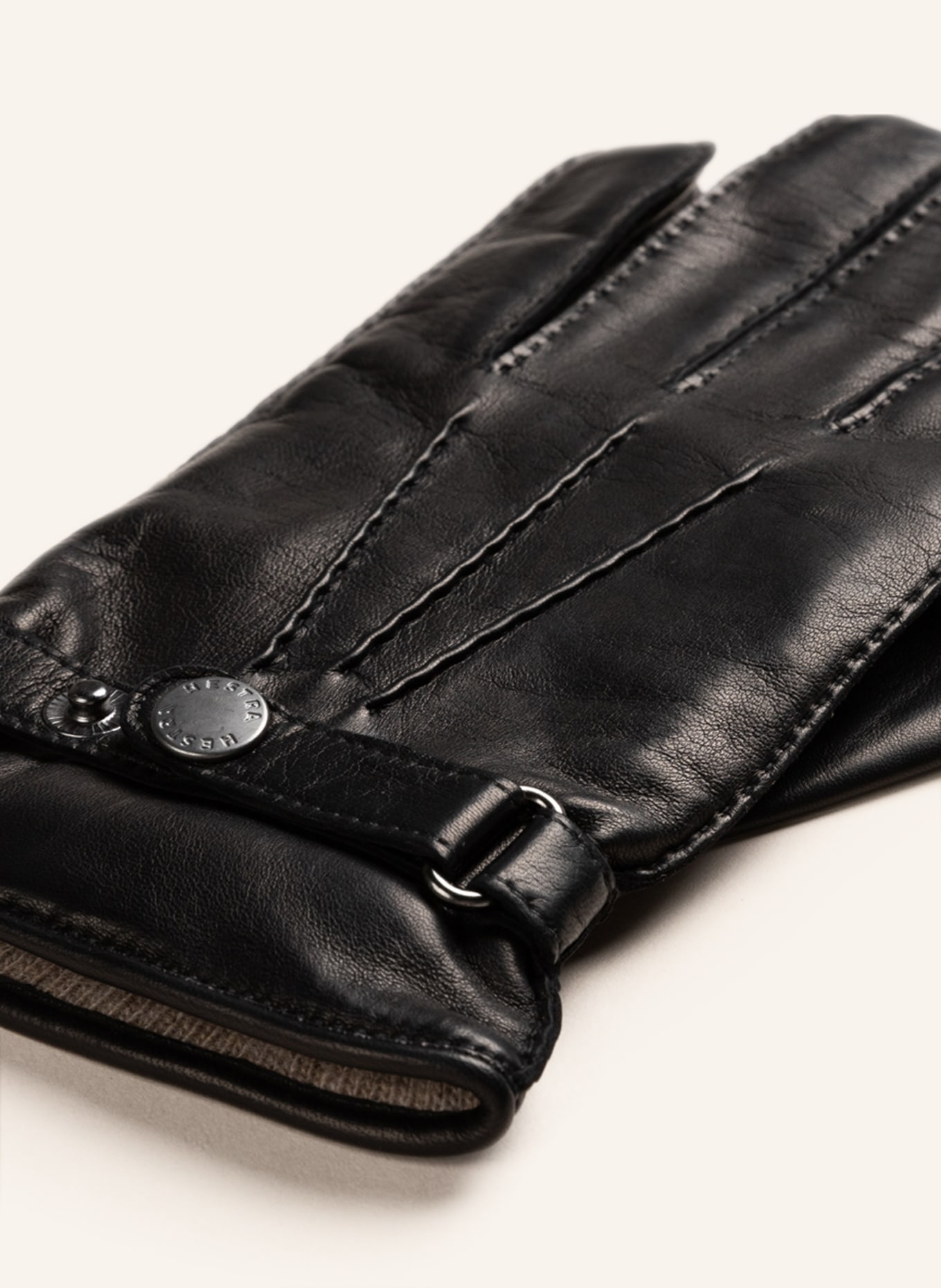 HESTRA Leather gloves JAKE, Color: BLACK (Image 2)