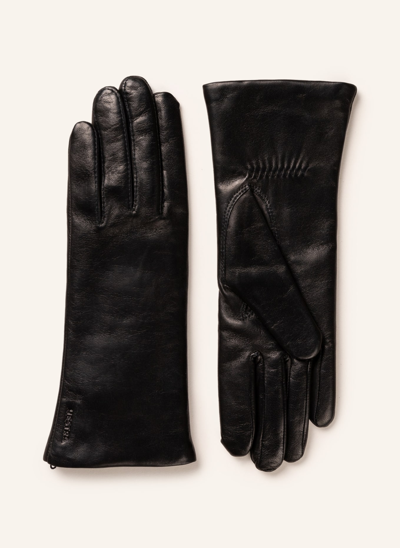HESTRA Leather gloves ELISABETH, Color: BLACK (Image 1)
