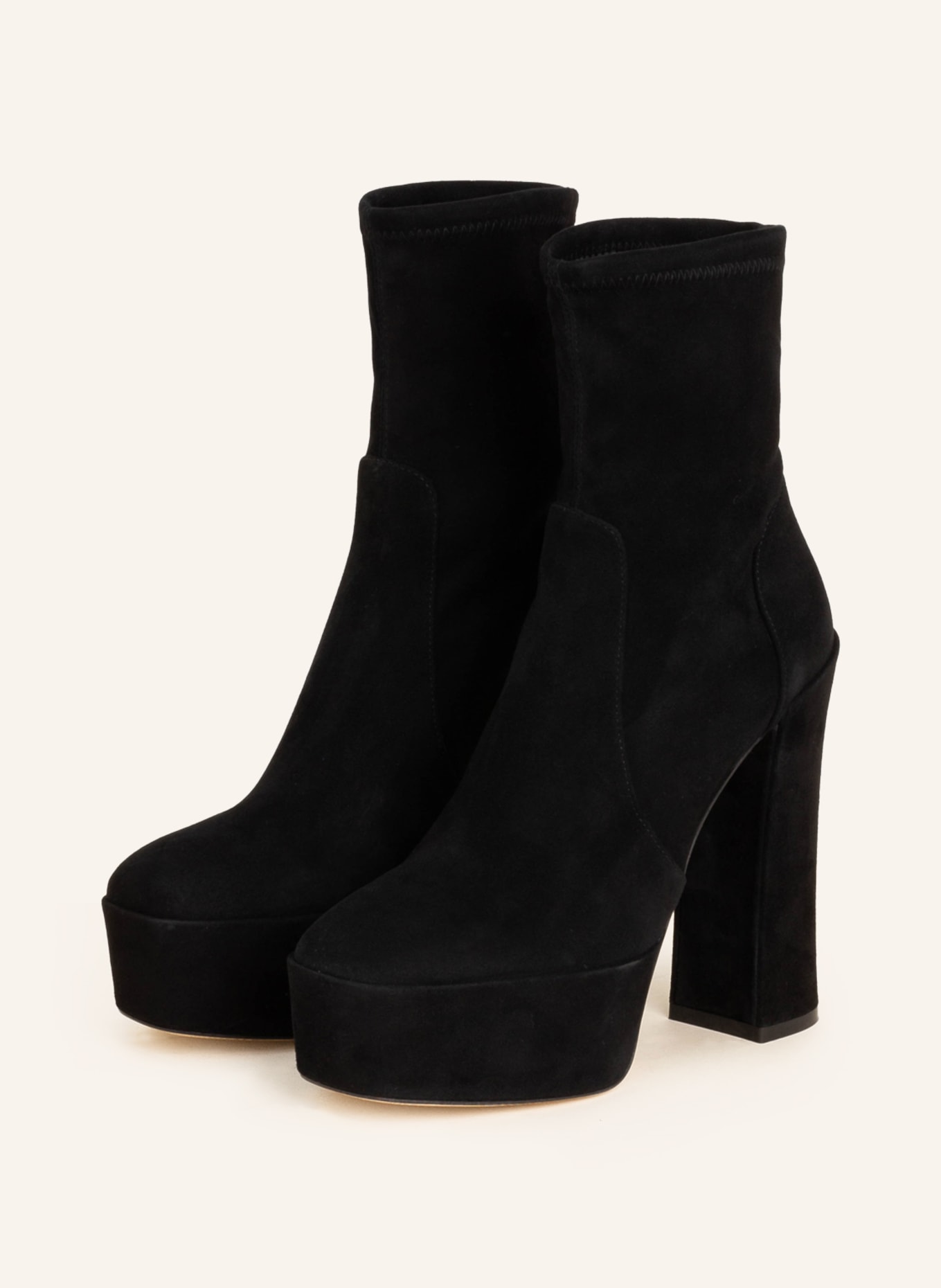 STUART WEITZMAN Platform boots SKYHIGH: BLACK