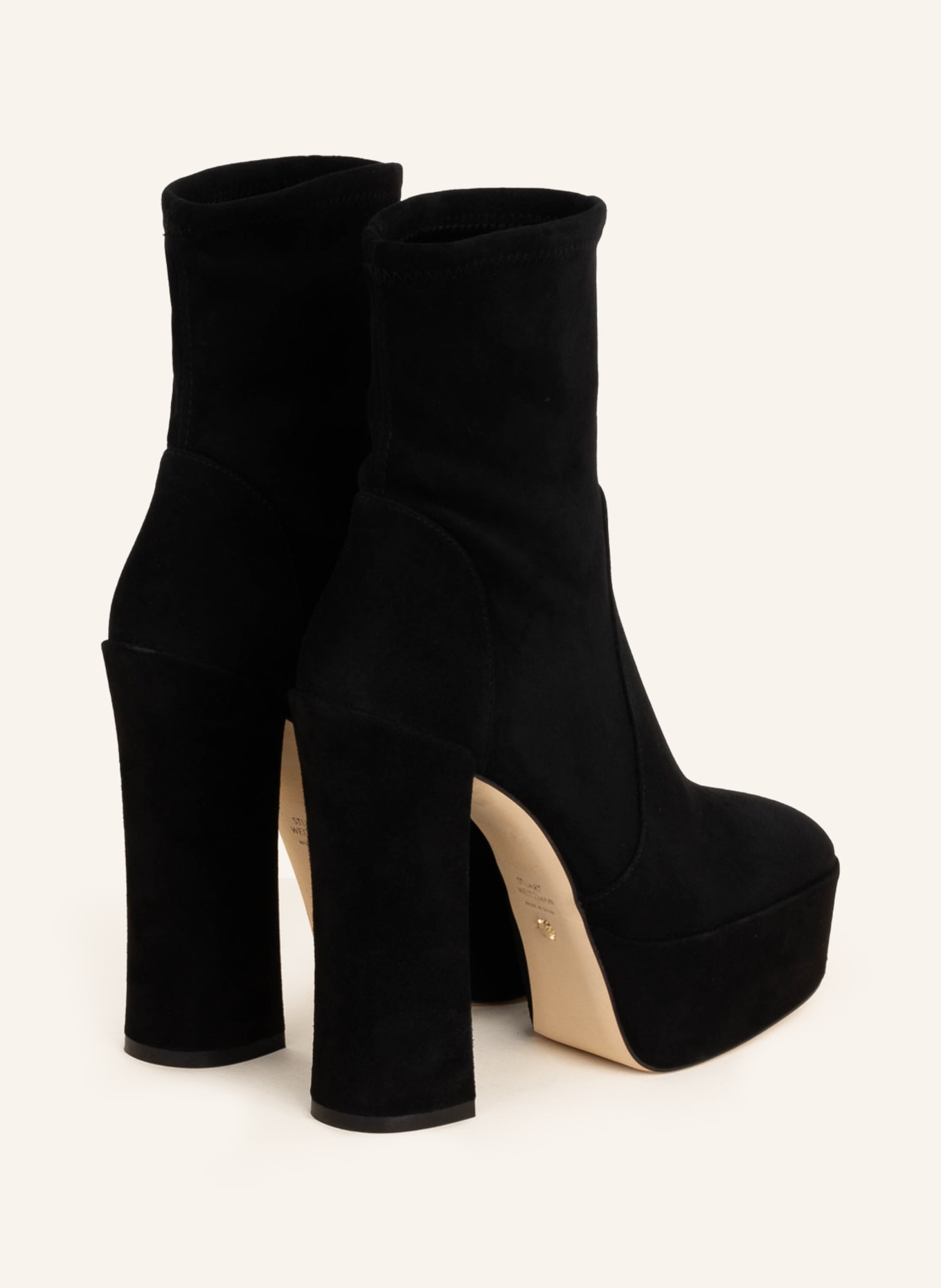 STUART WEITZMAN Platform boots SKYHIGH: BLACK