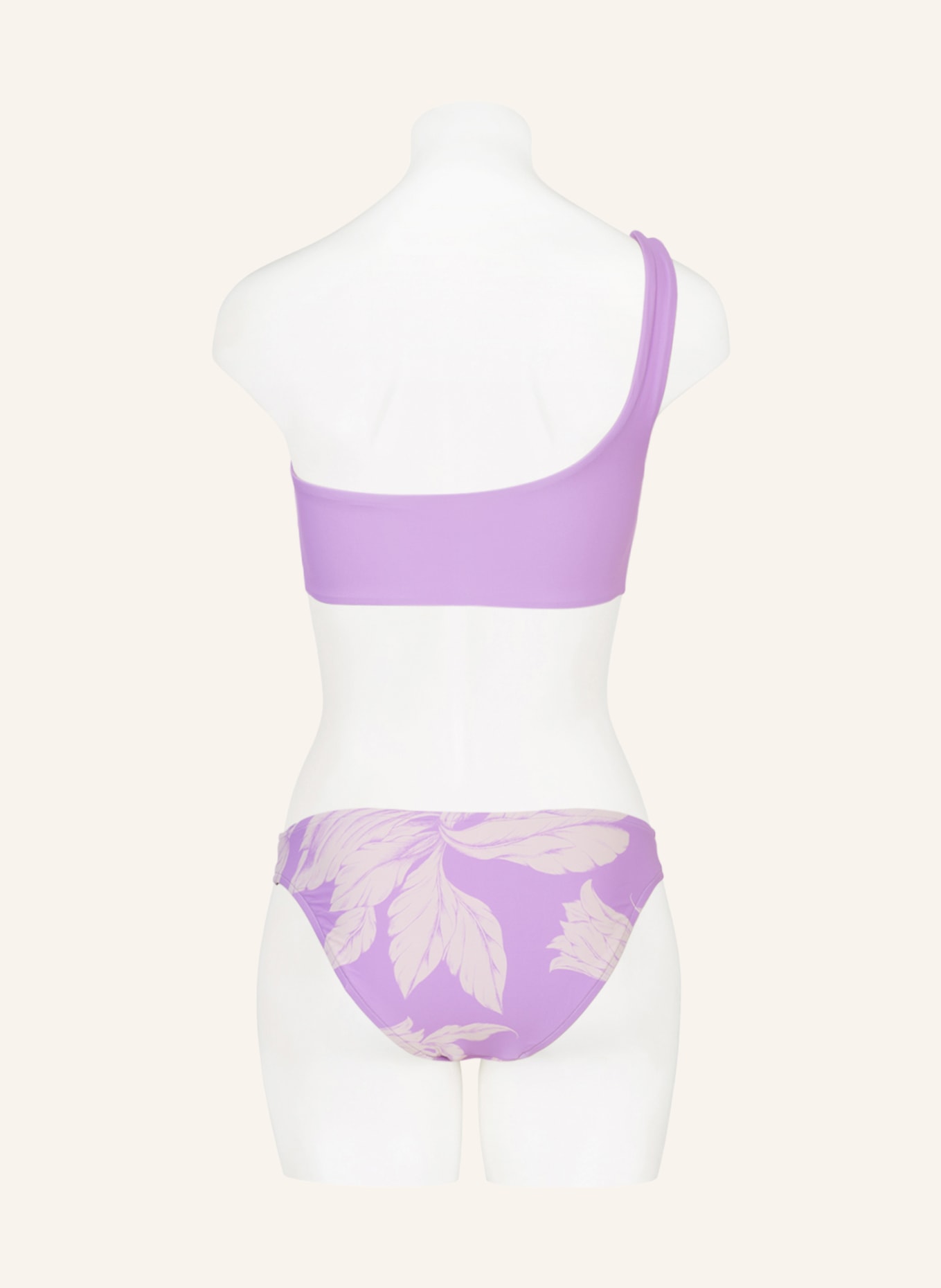 SEAFOLLY One-shoulder bikini top FLEUR DE BLOOM, Color: LIGHT PURPLE/ CREAM (Image 3)