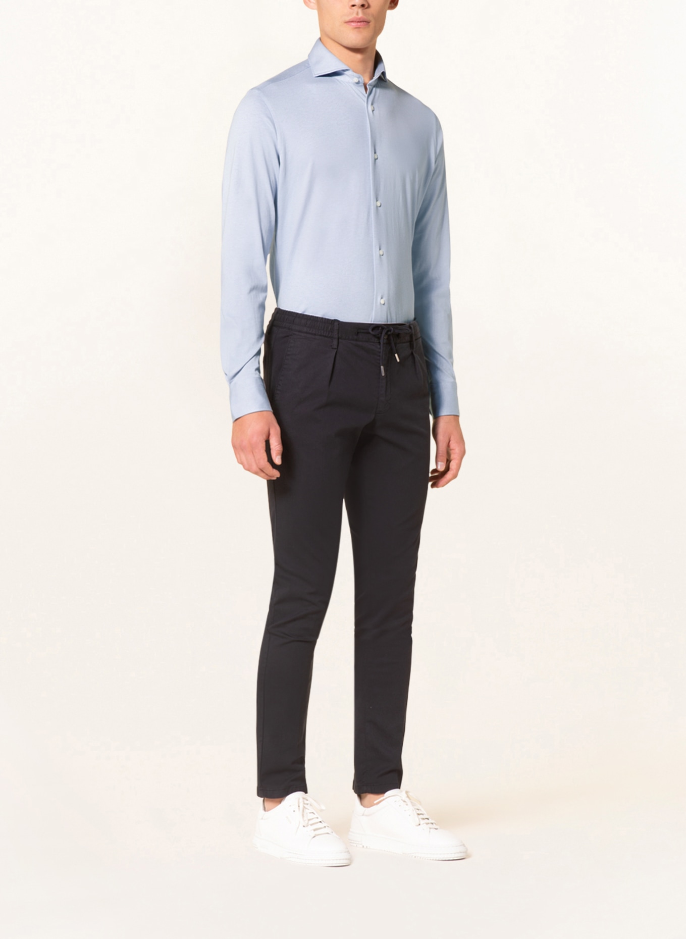 PAUL Jersey shirt slim fit , Color: LIGHT BLUE (Image 2)