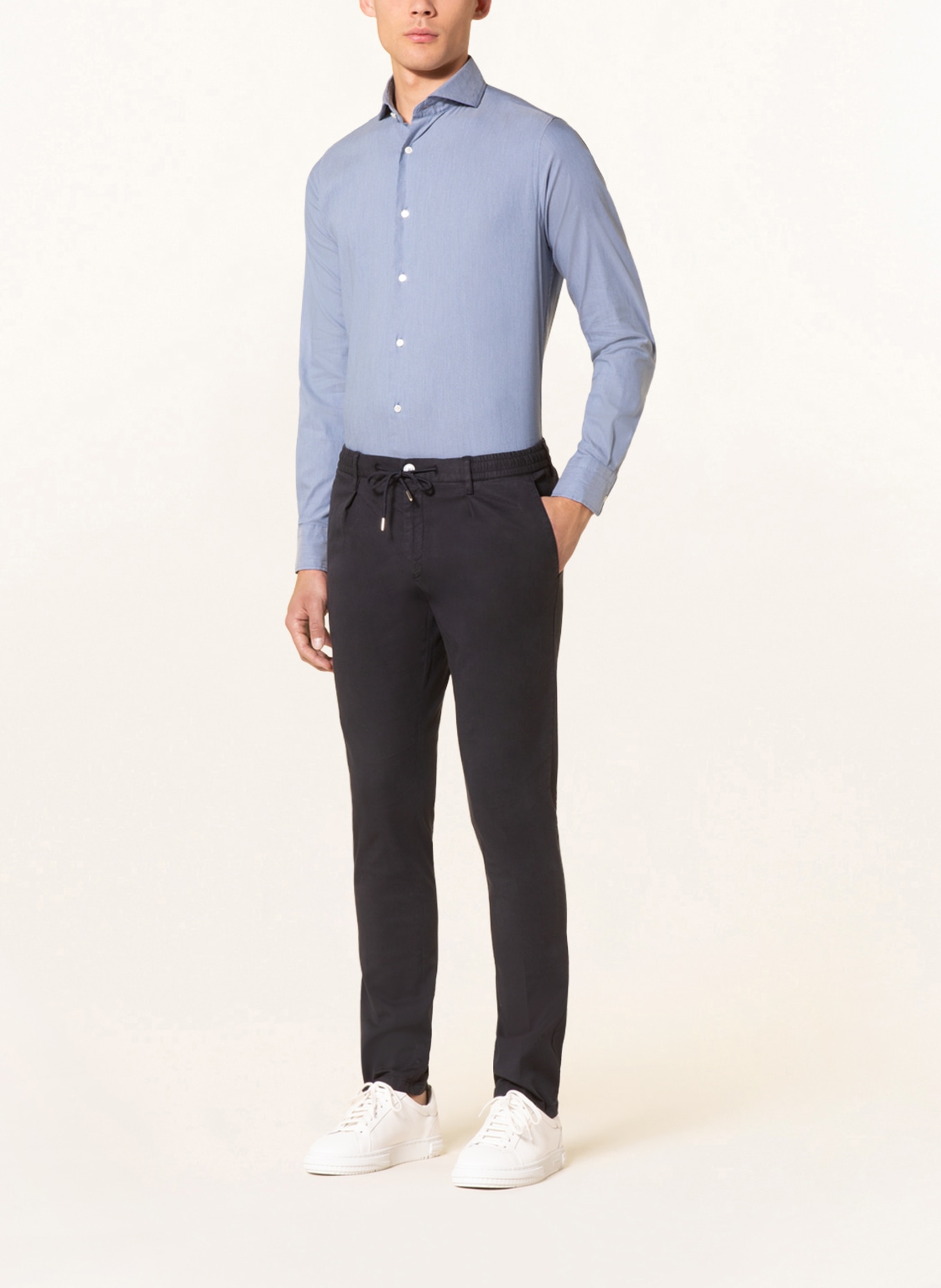 PAUL Jersey shirt slim fit , Color: BLUE (Image 2)