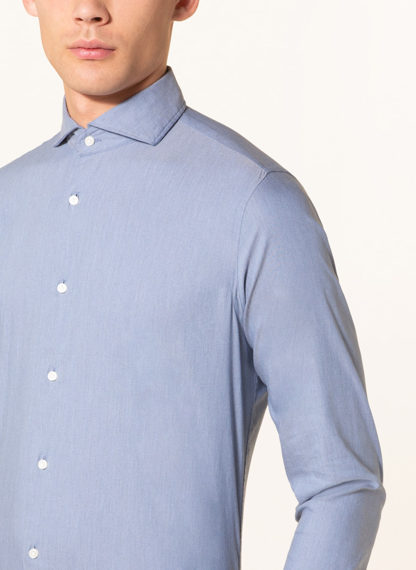 PAUL Jersey shirt slim fit , Color: BLUE (Image 4)