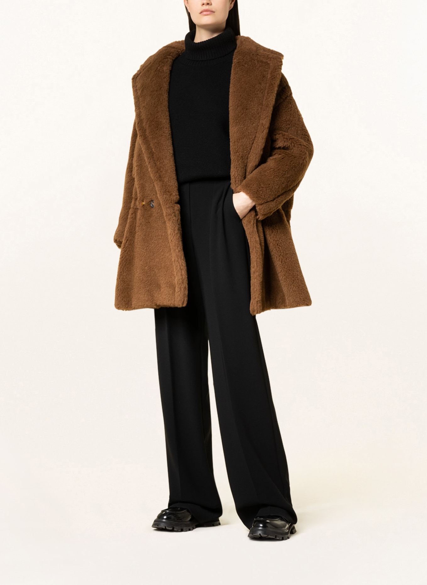 Max Mara Teddy coat with alpaca , Color: COGNAC (Image 2)