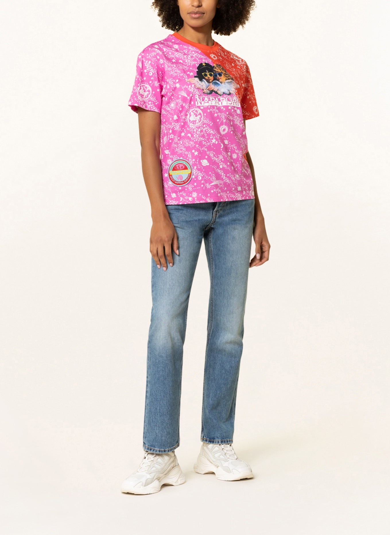 NAPAPIJRI T-Shirt, Farbe: PINK/ ORANGE/ WEISS (Bild 2)