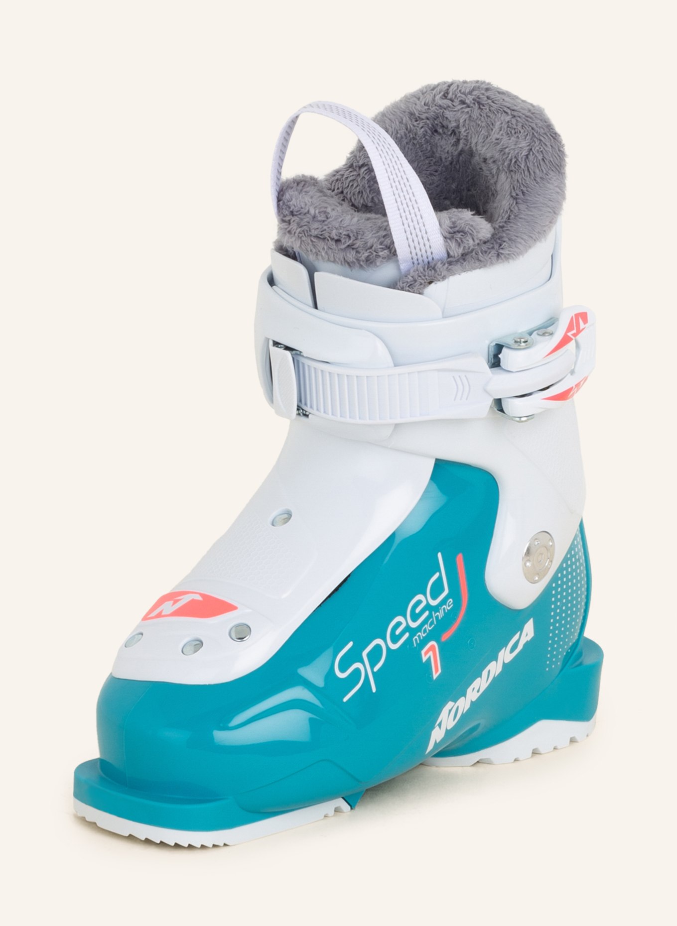 NORDICA Skischuhe SPEEDMACHINE J1 , Farbe: TÜRKIS/ WEISS/ ROSA (Bild 1)
