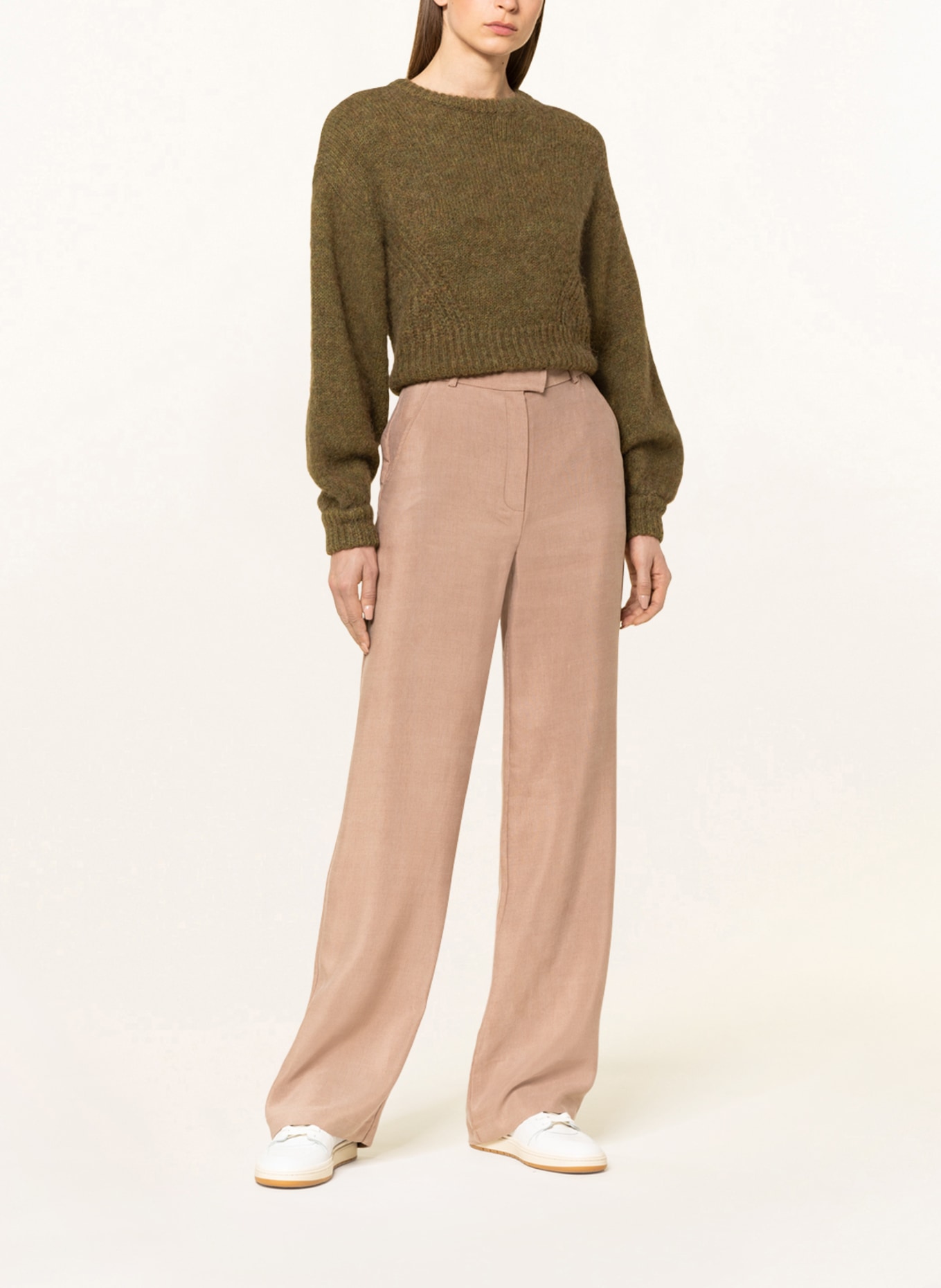 LOVJOI Corduroy trousers JEANNI, Color: BEIGE (Image 2)