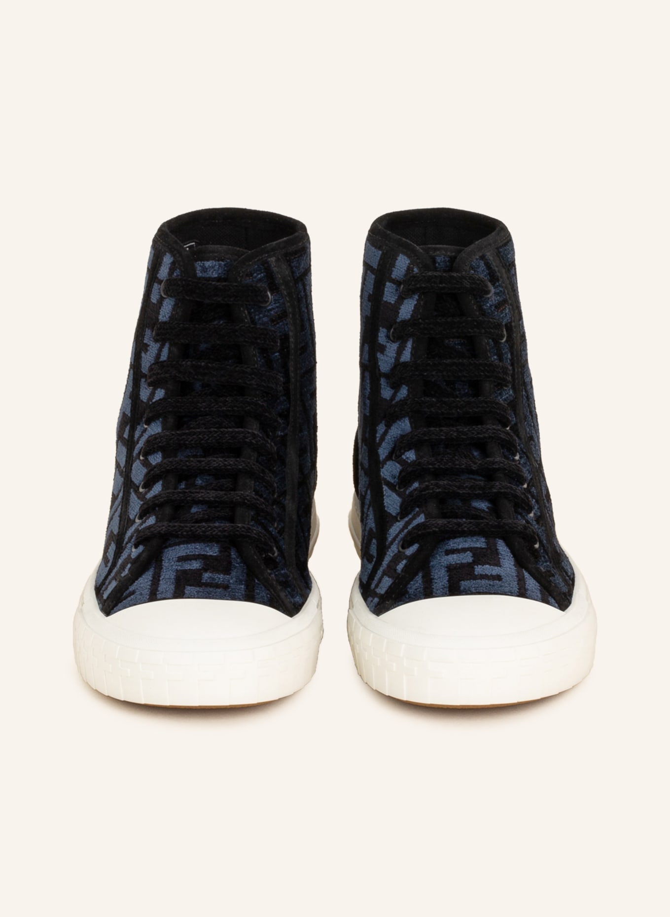 FENDI High-top sneakers, Color: BLACK/ BLUE (Image 3)