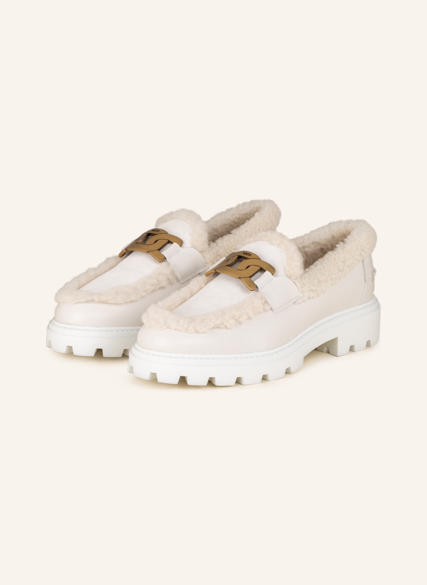TOD'S Moccasins GOMMA, Color: CREAM (Image 1)
