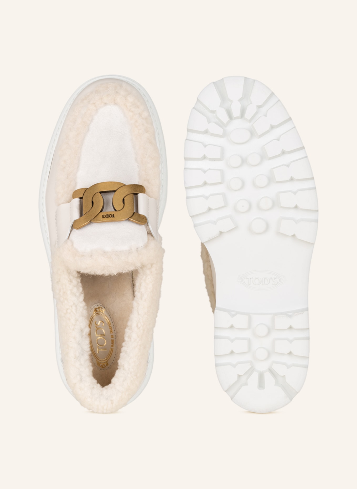 TOD'S Moccasins GOMMA, Color: CREAM (Image 5)
