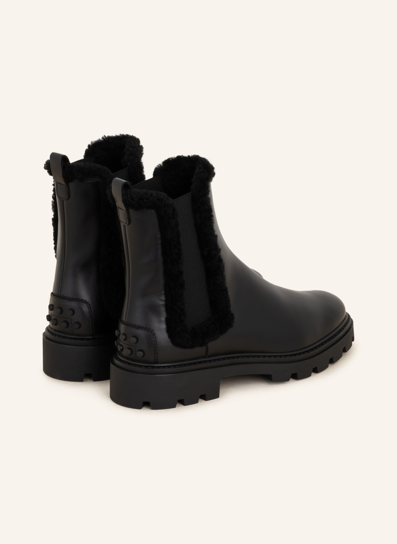 TOD'S  boots GOMMA, Color: BLACK (Image 2)