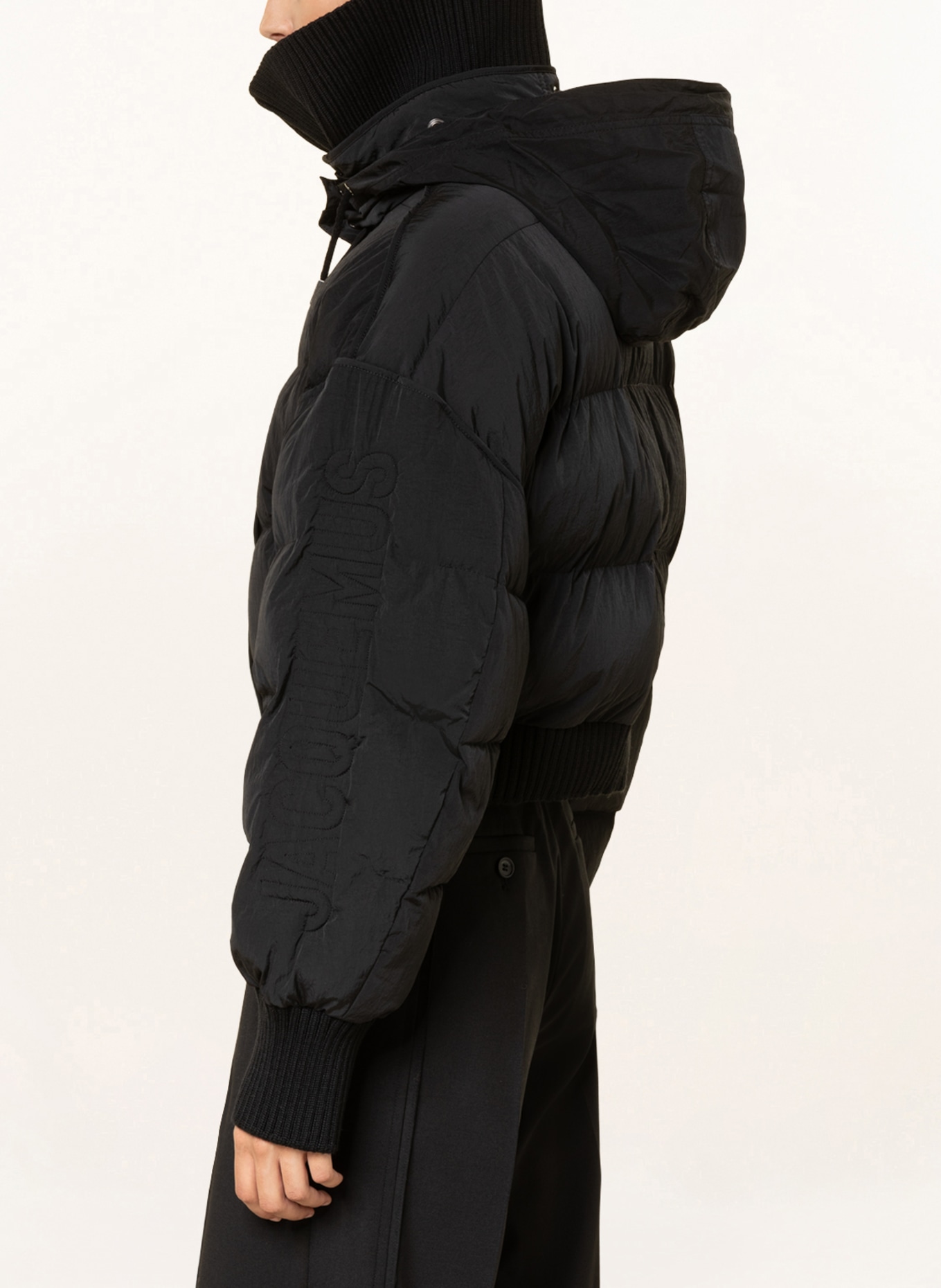 JACQUEMUS Krótka kurtka pikowana LA DOUDOUNE BRICIOLA , Kolor: CZARNY (Obrazek 5)