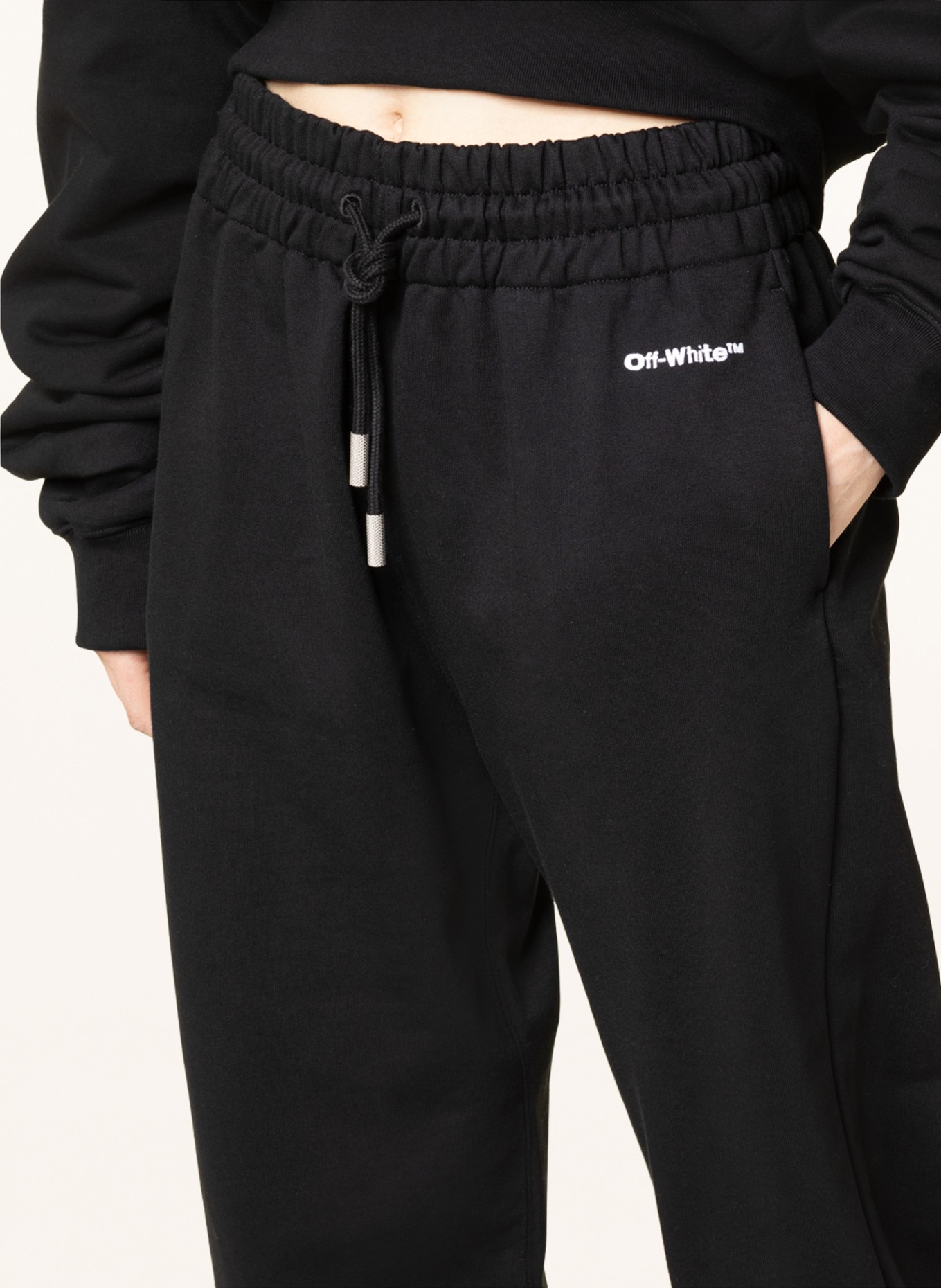 Off-White Sweatpants FOR ALL, Color: BLACK (Image 5)