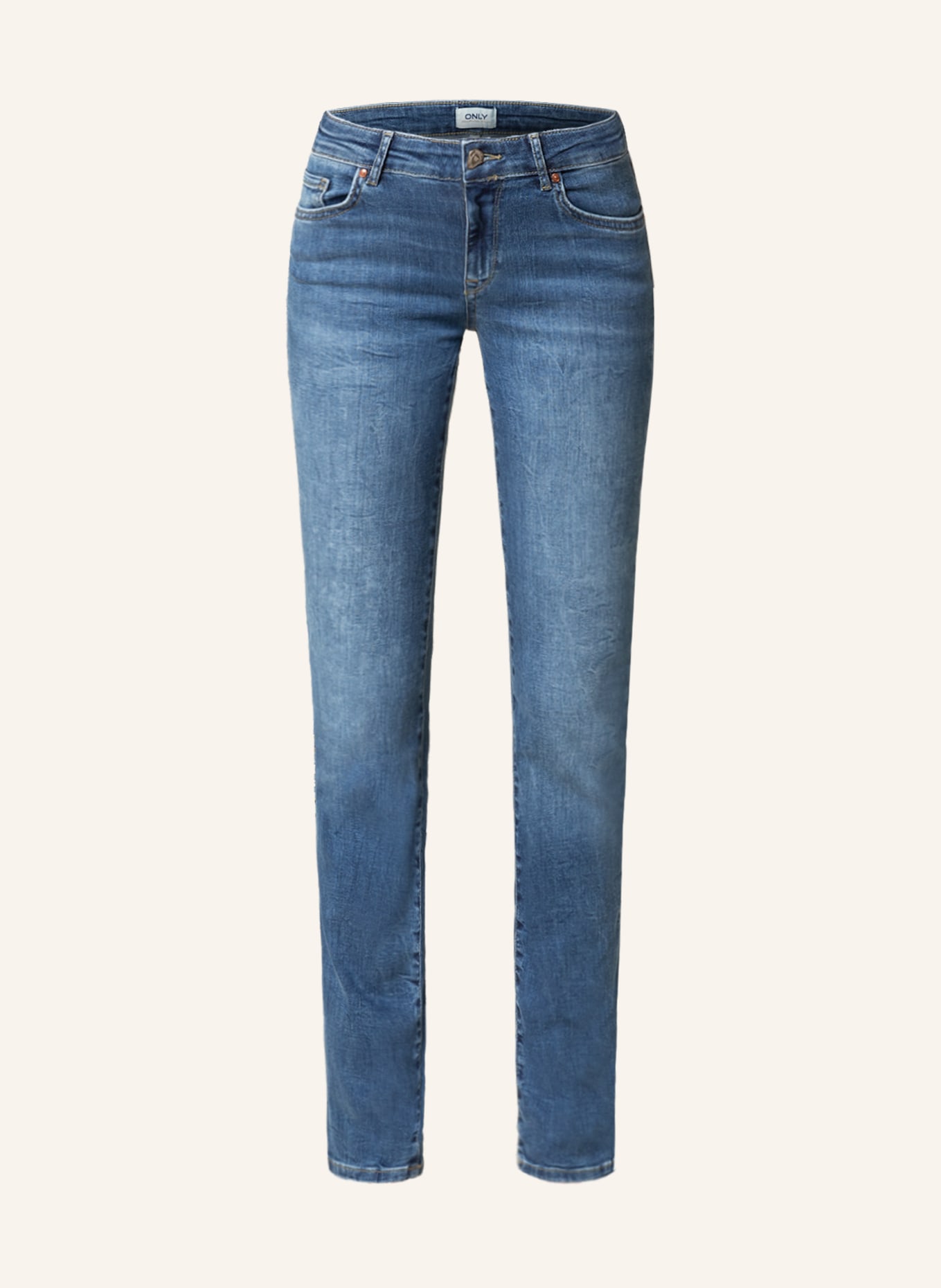 ONLY Staight Jeans ONLALICIA, Farbe: MEDIUM BLUE DENIM (Bild 1)