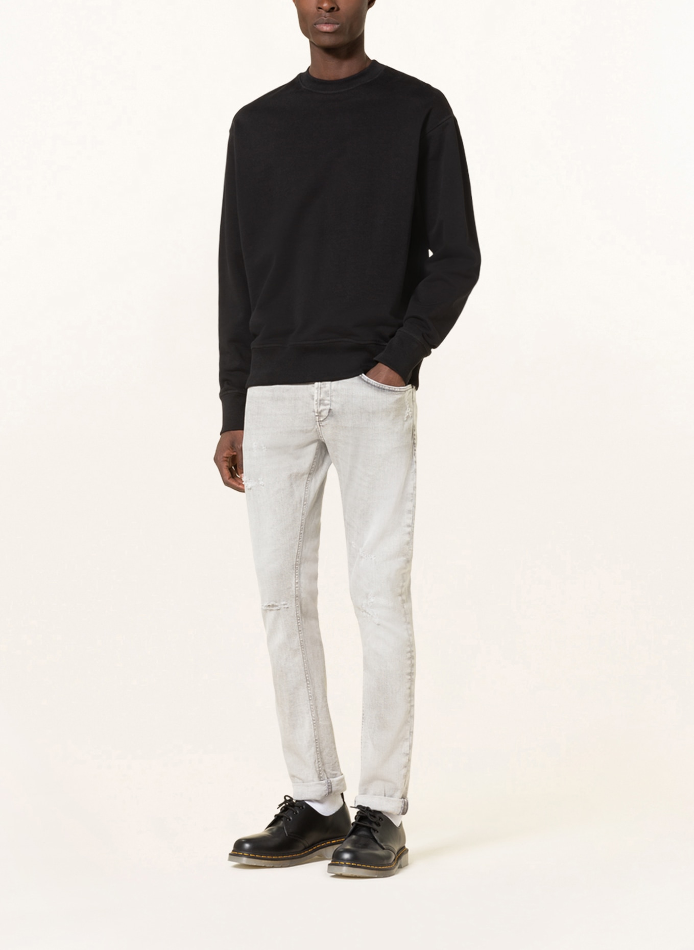 Dondup Jeans GEORGE Skinny Fit , Farbe: 900 Light Grey (Bild 2)