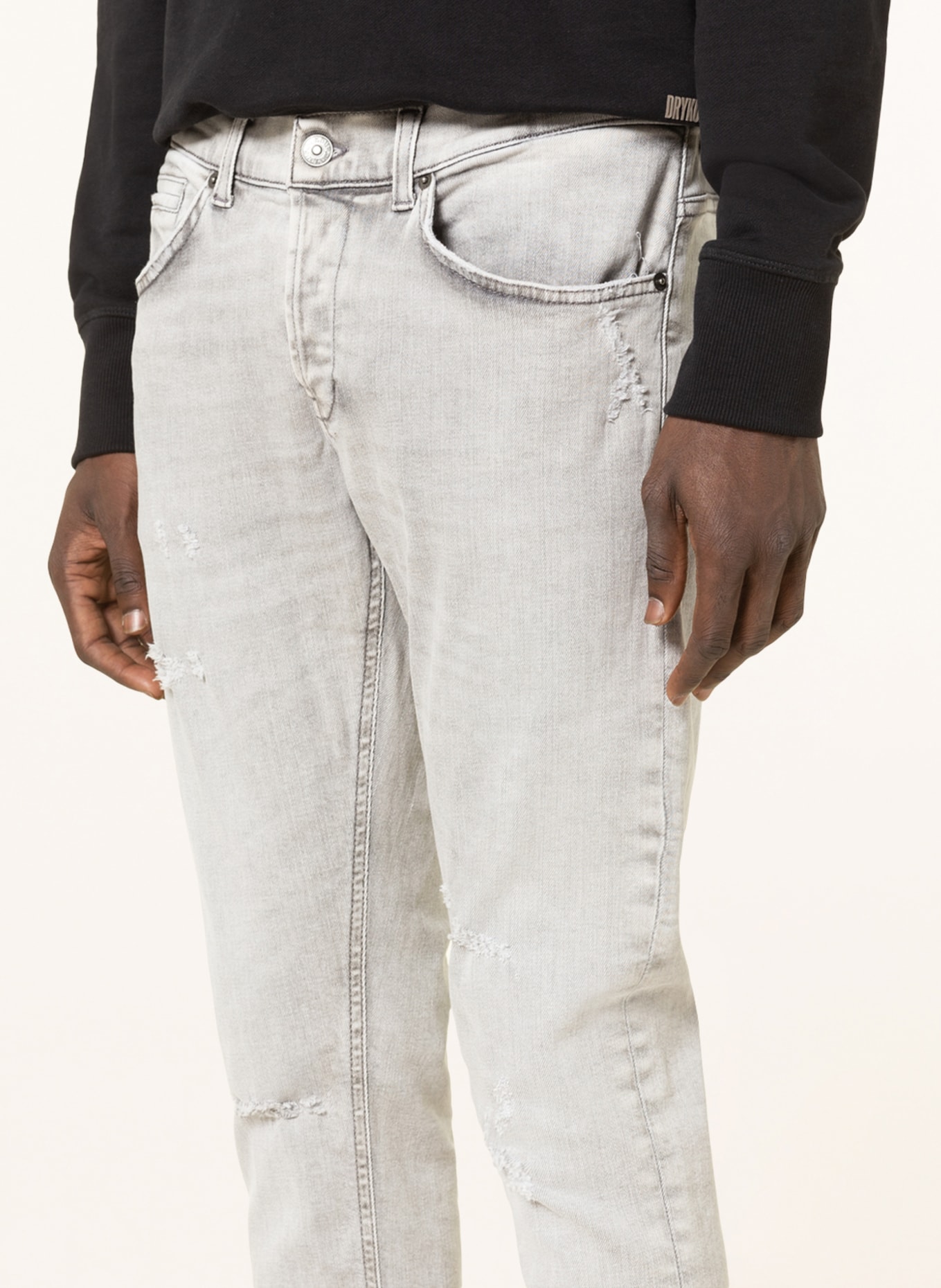 Dondup Jeans GEORGE Skinny Fit , Farbe: 900 Light Grey (Bild 5)
