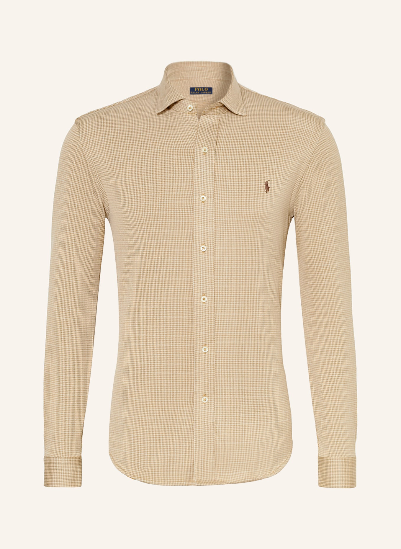 POLO RALPH LAUREN Jersey shirt regular fit, Color: BEIGE/ LIGHT BROWN(Image null)