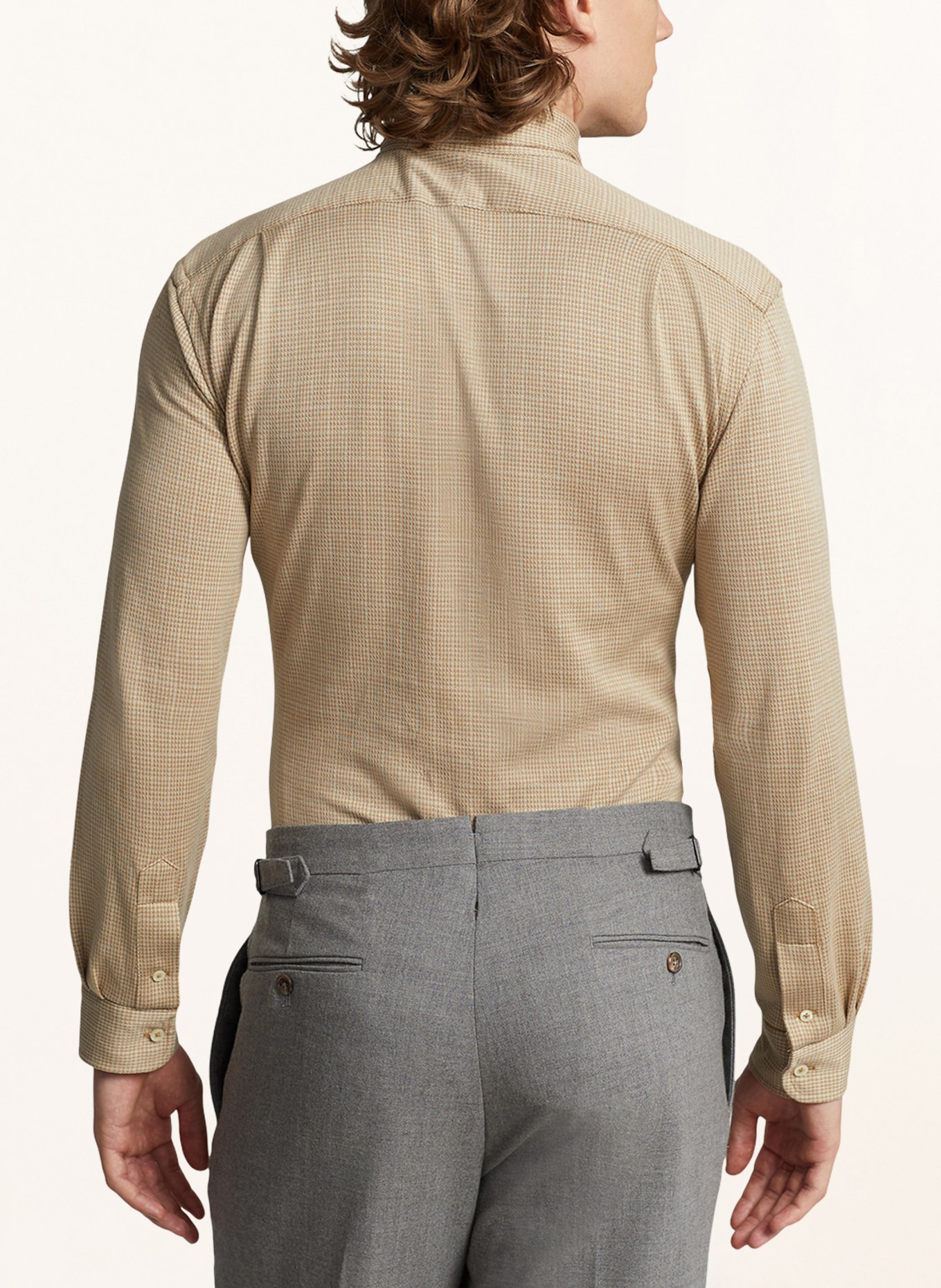 POLO RALPH LAUREN Jersey shirt regular fit, Color: BEIGE/ LIGHT BROWN (Image 3)