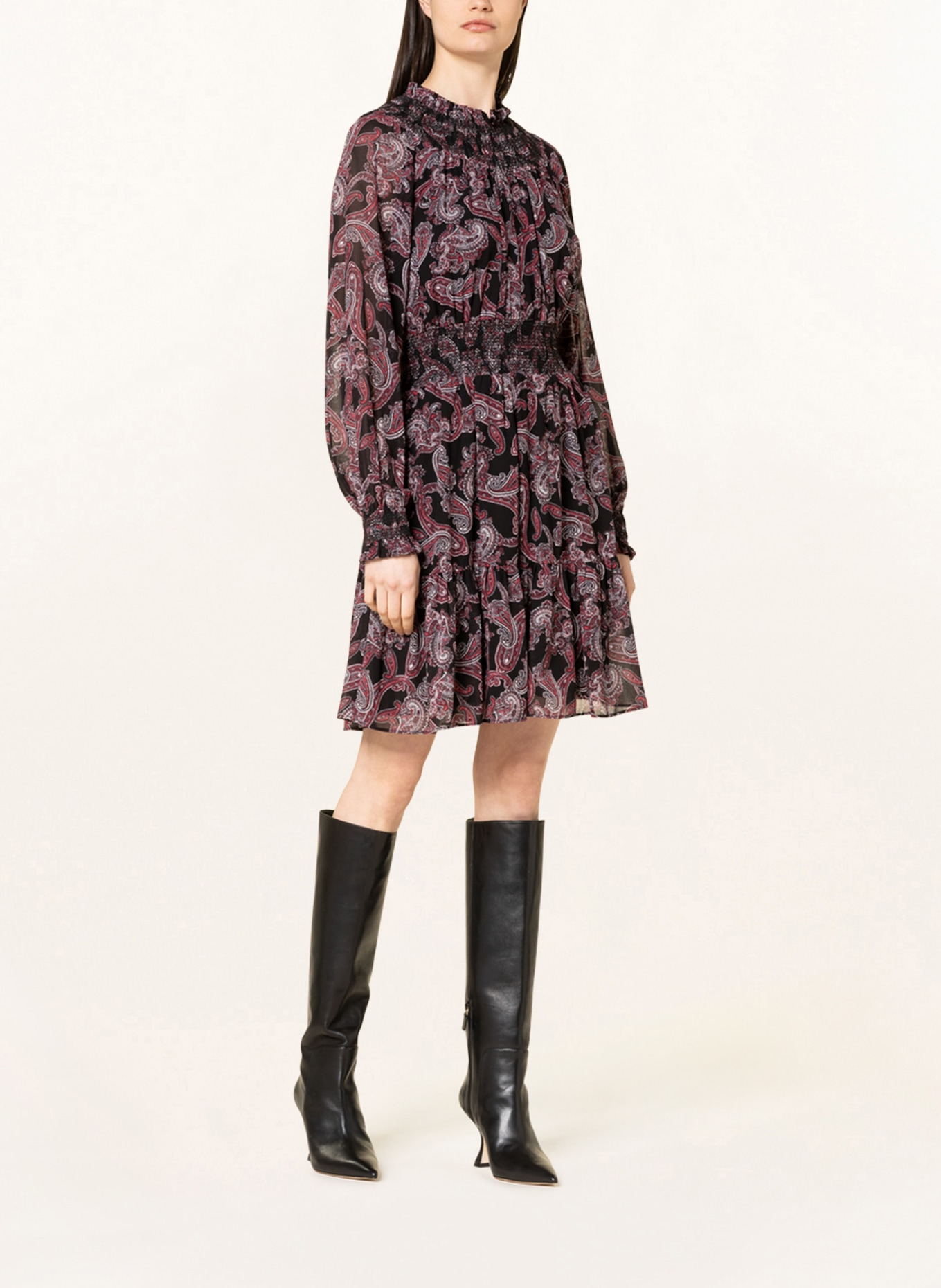 Michael michael kors floral chiffon shirtdress sale