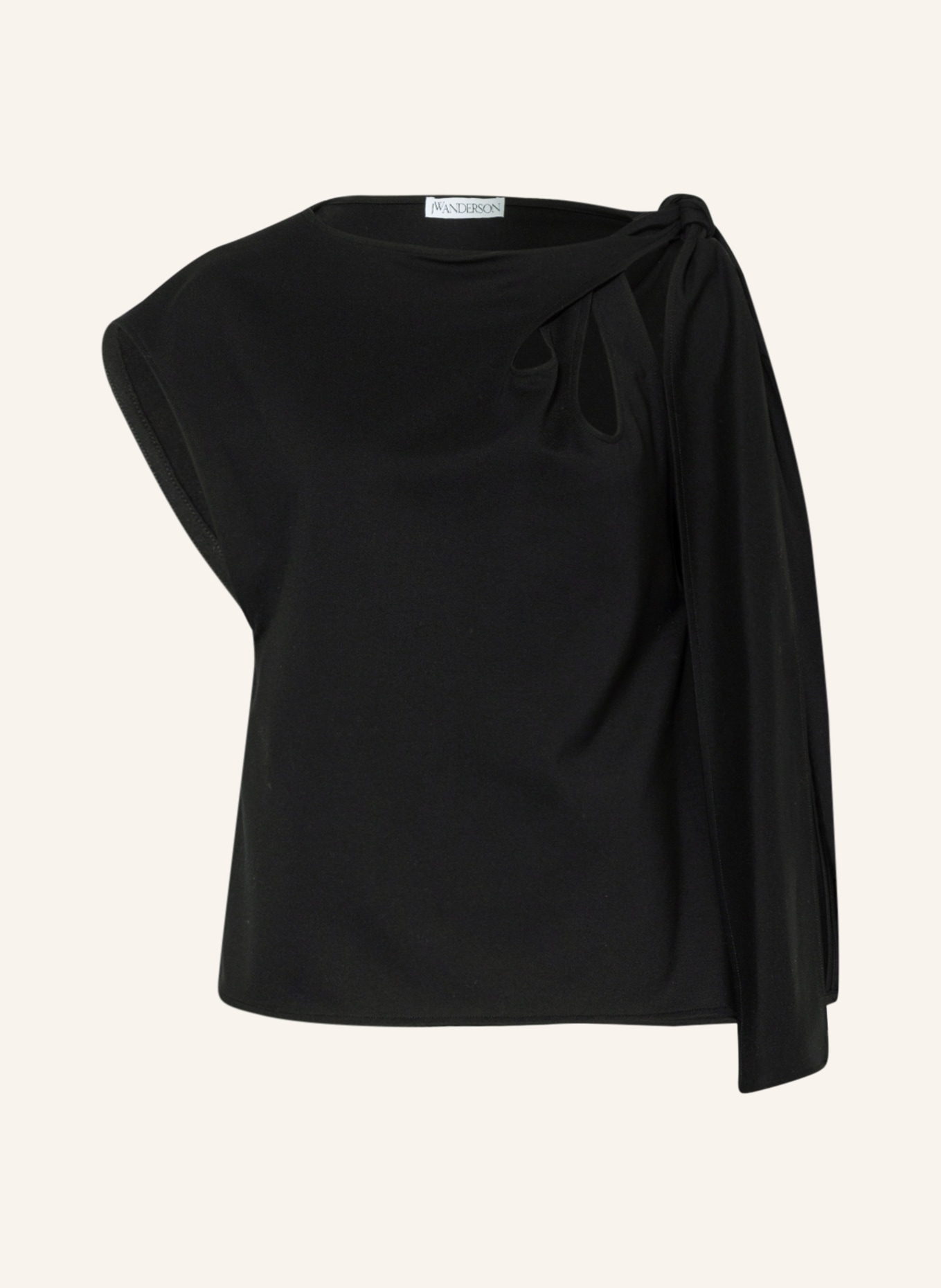 JW ANDERSON Top with cut-out, Color: BLACK (Image 1)