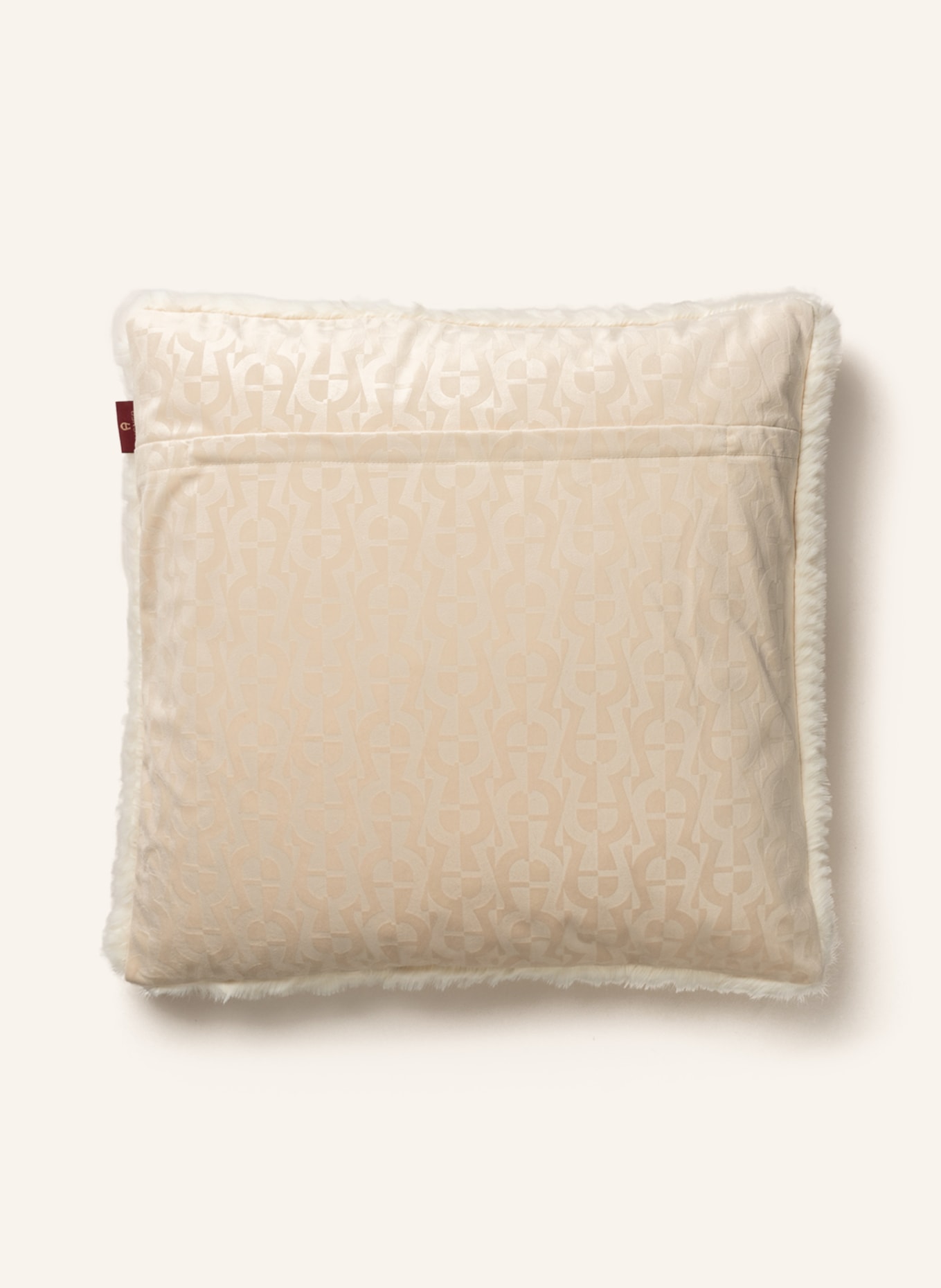 AIGNER Faux fur decorative cushion cover LUX, Color: BEIGE (Image 2)