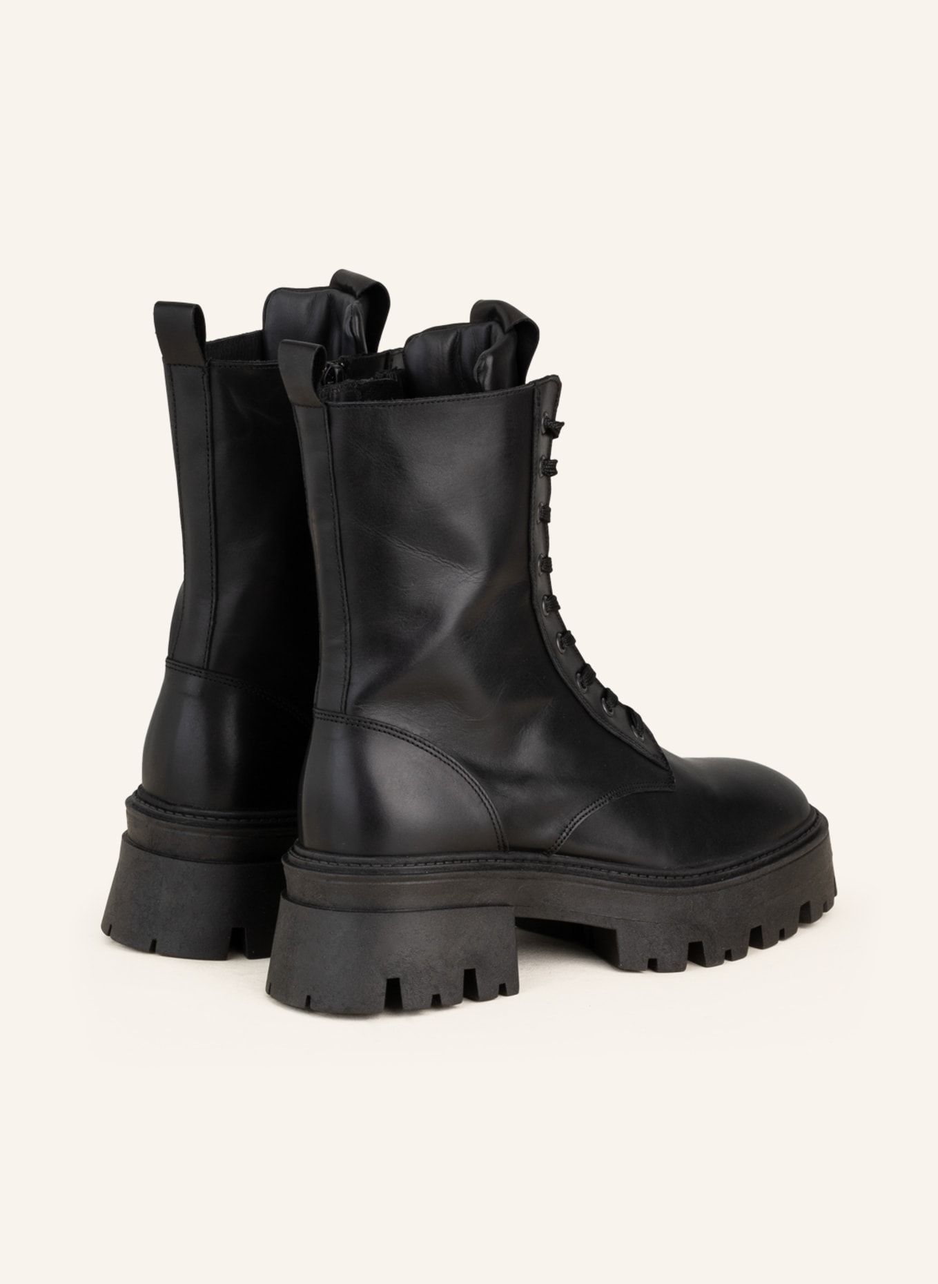 MRS & HUGS Lace-up boots, Color: BLACK (Image 2)