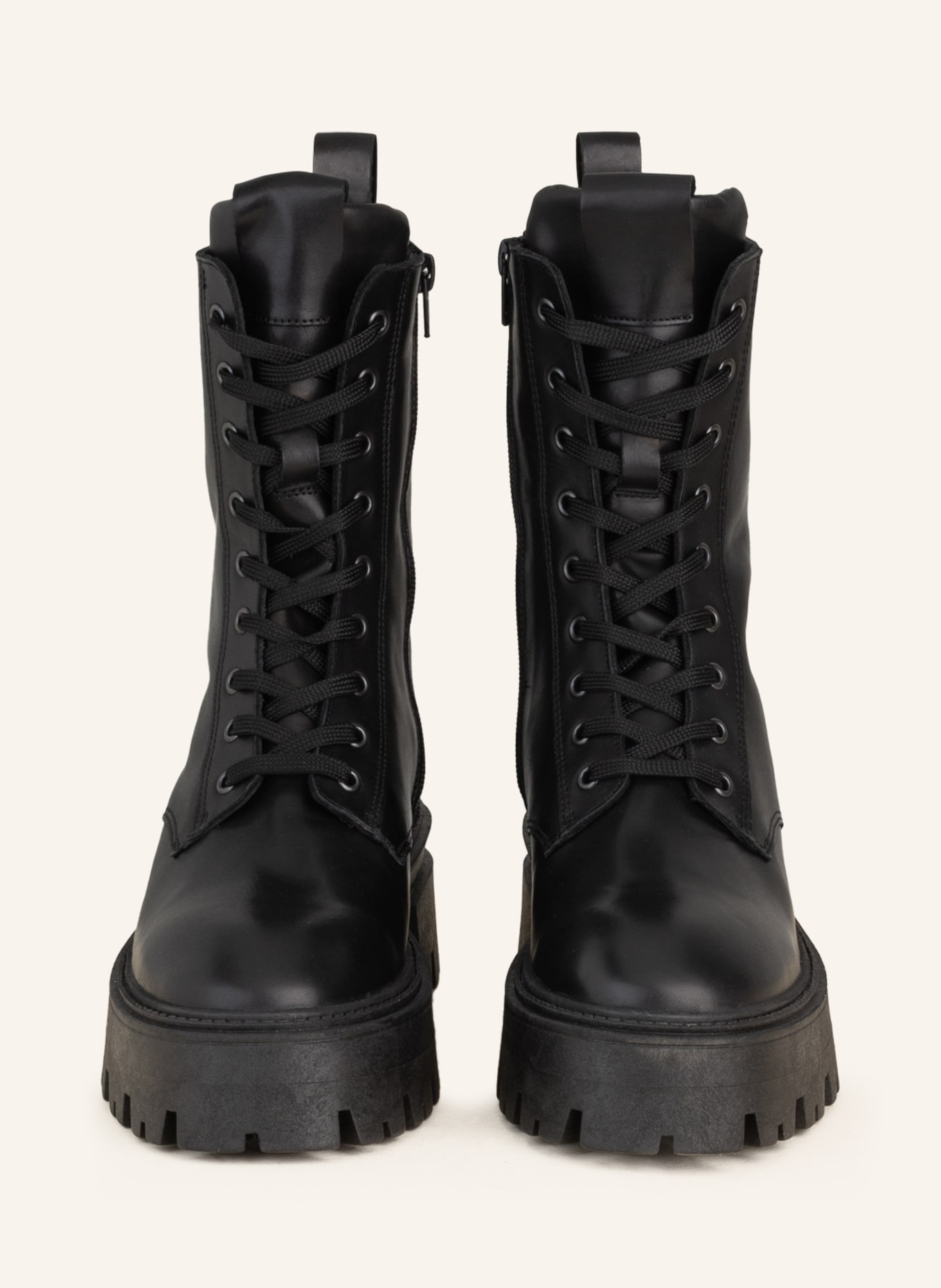 MRS & HUGS Lace-up boots, Color: BLACK (Image 3)