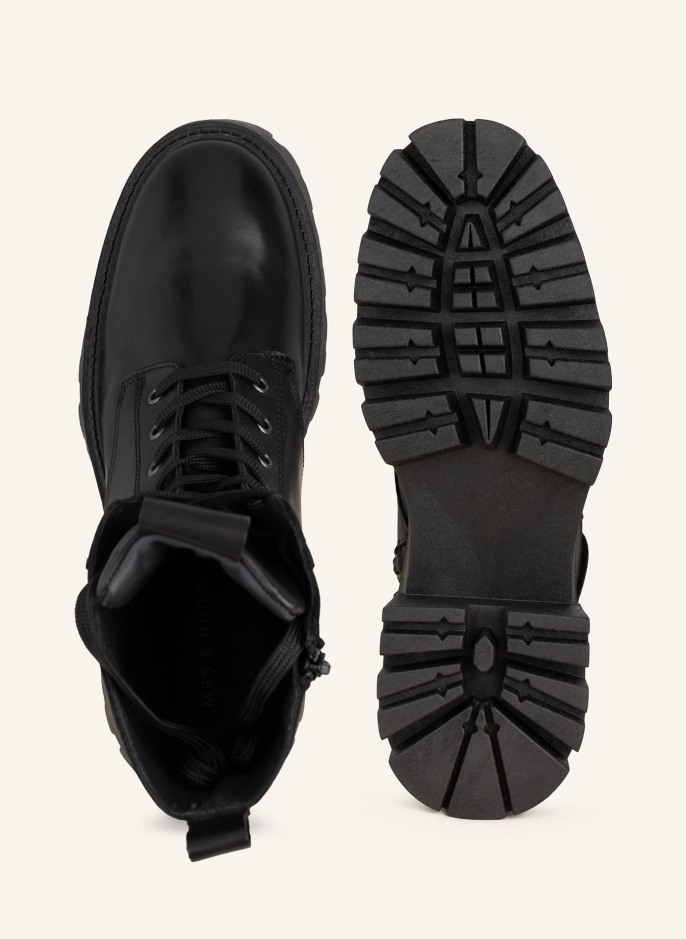 MRS & HUGS Lace-up boots, Color: BLACK (Image 6)