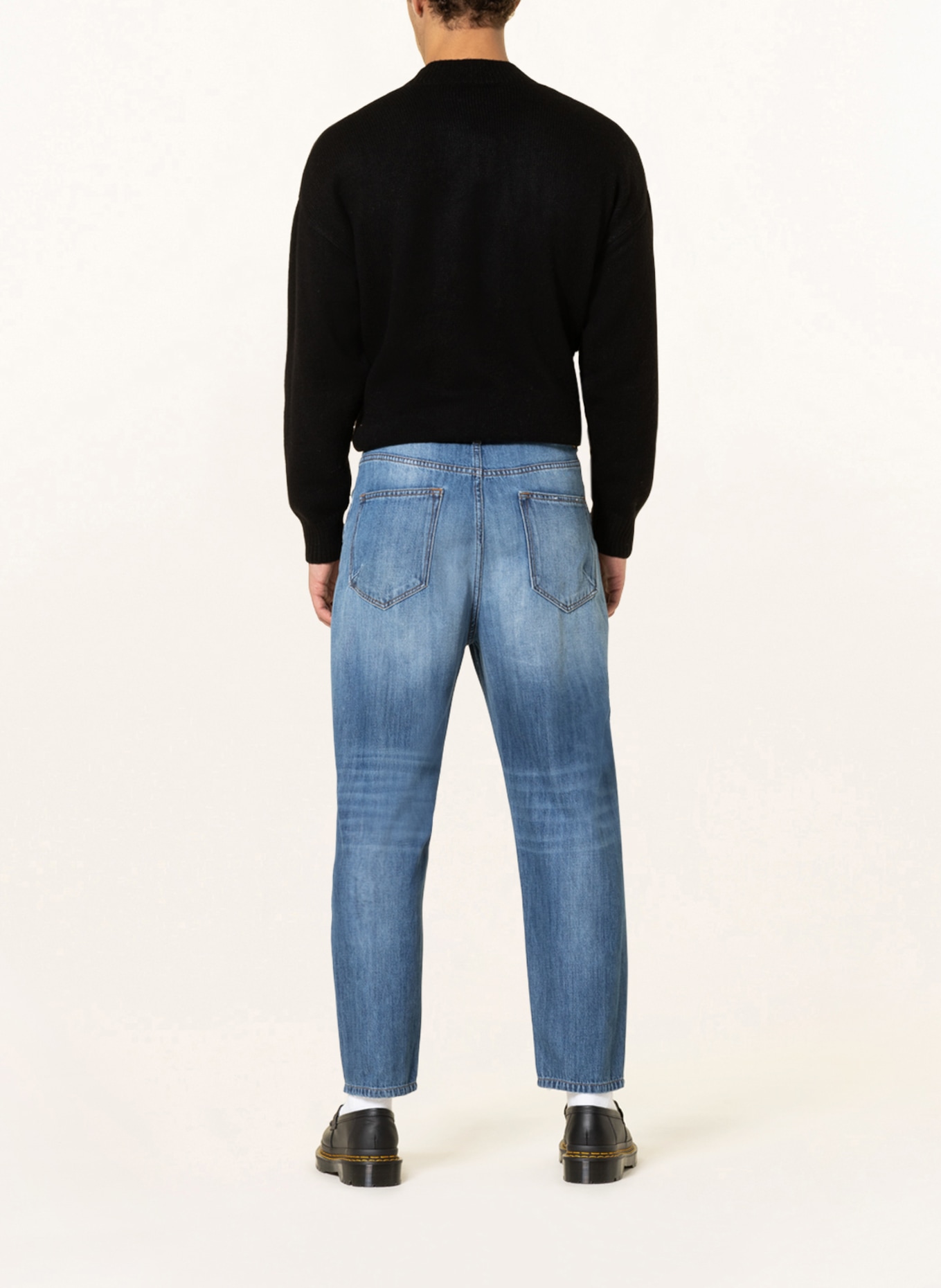 YOUNG POETS Destroyed Jeans TONI Tapered Fit, Farbe: 522 Mid Blue (Bild 3)