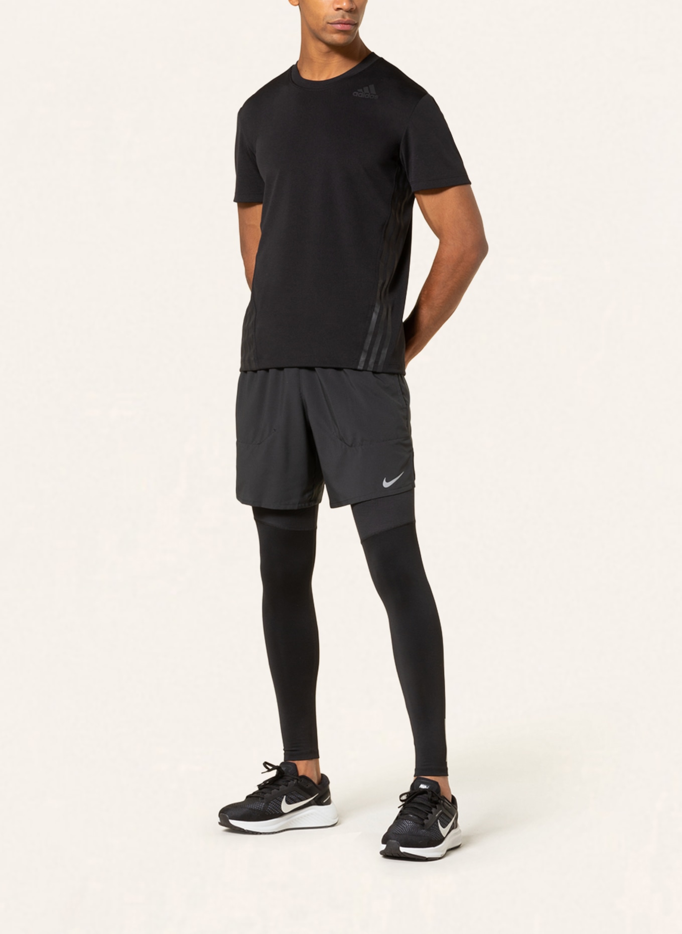 Nike Running shorts DRI-FIT STRIDE , Color: BLACK (Image 2)