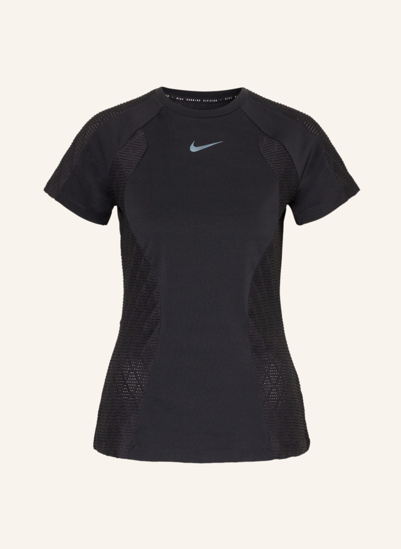 Nike Running shirt DRI FIT ADV RUN DIVISION with mesh in black
