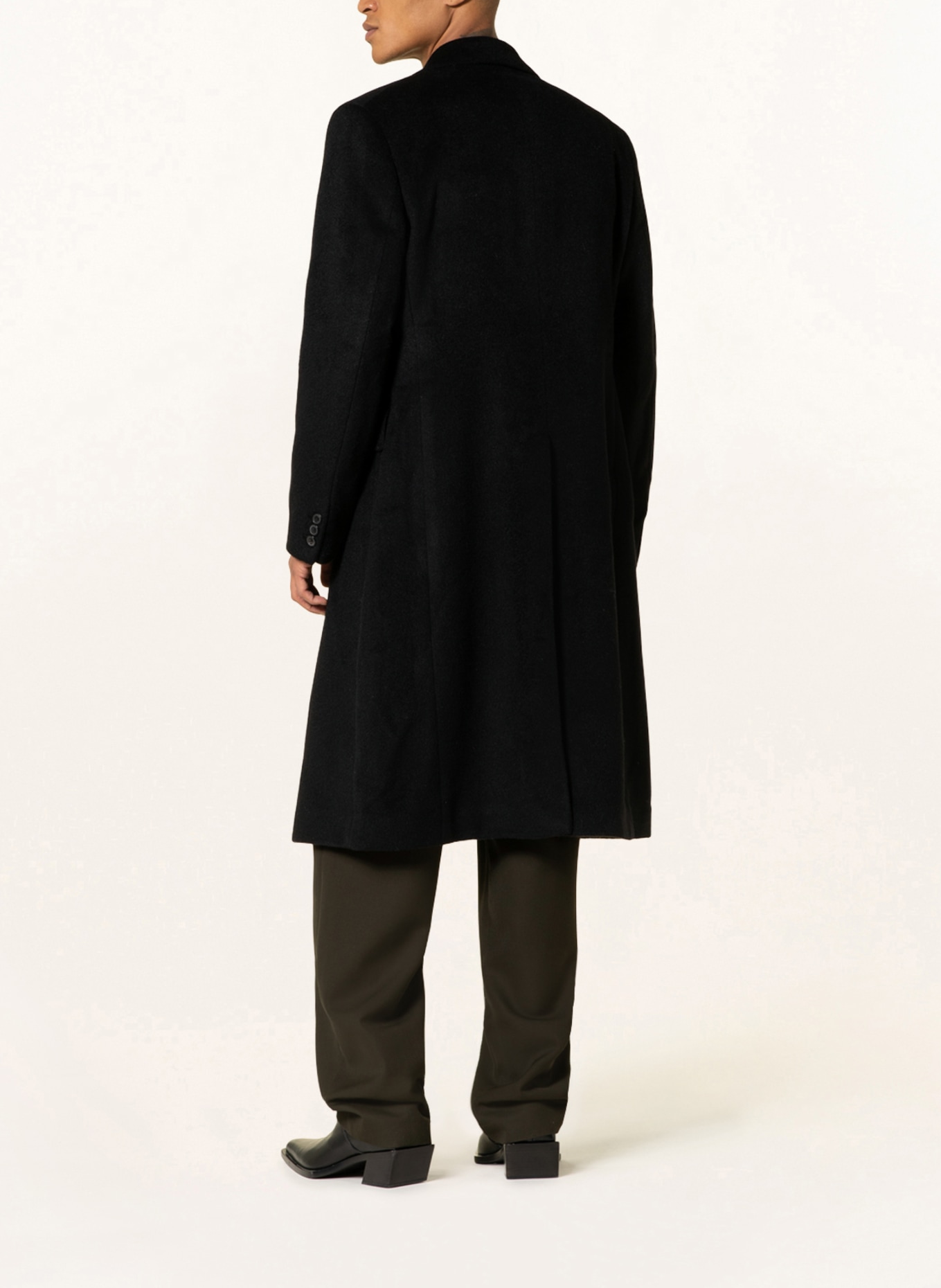 OUR LEGACY Coat with mohair, Color: BLACK (Image 3)