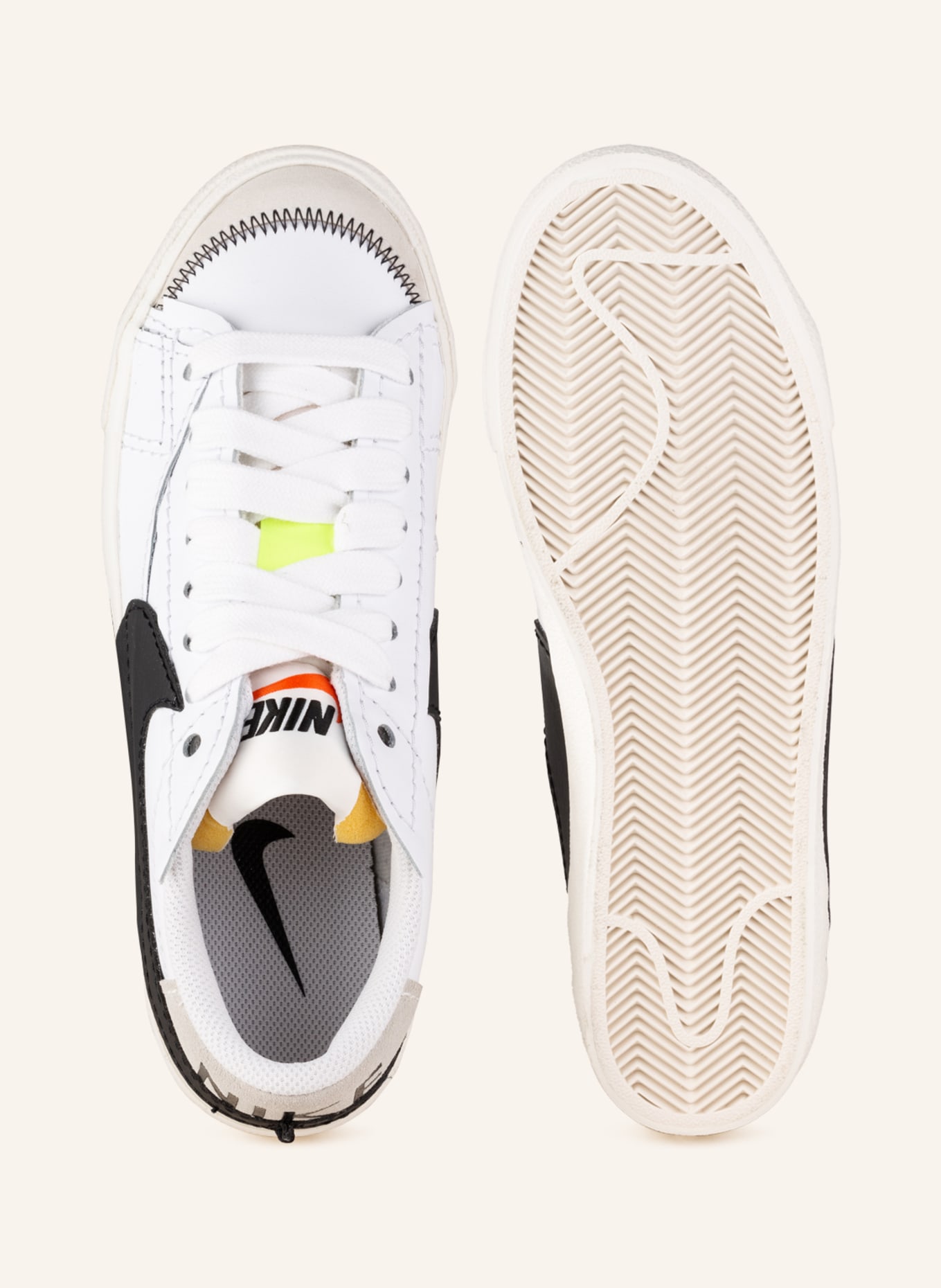 Nike Sneaker BLAZER LOW, Farbe: WEISS/ SCHWARZ (Bild 5)