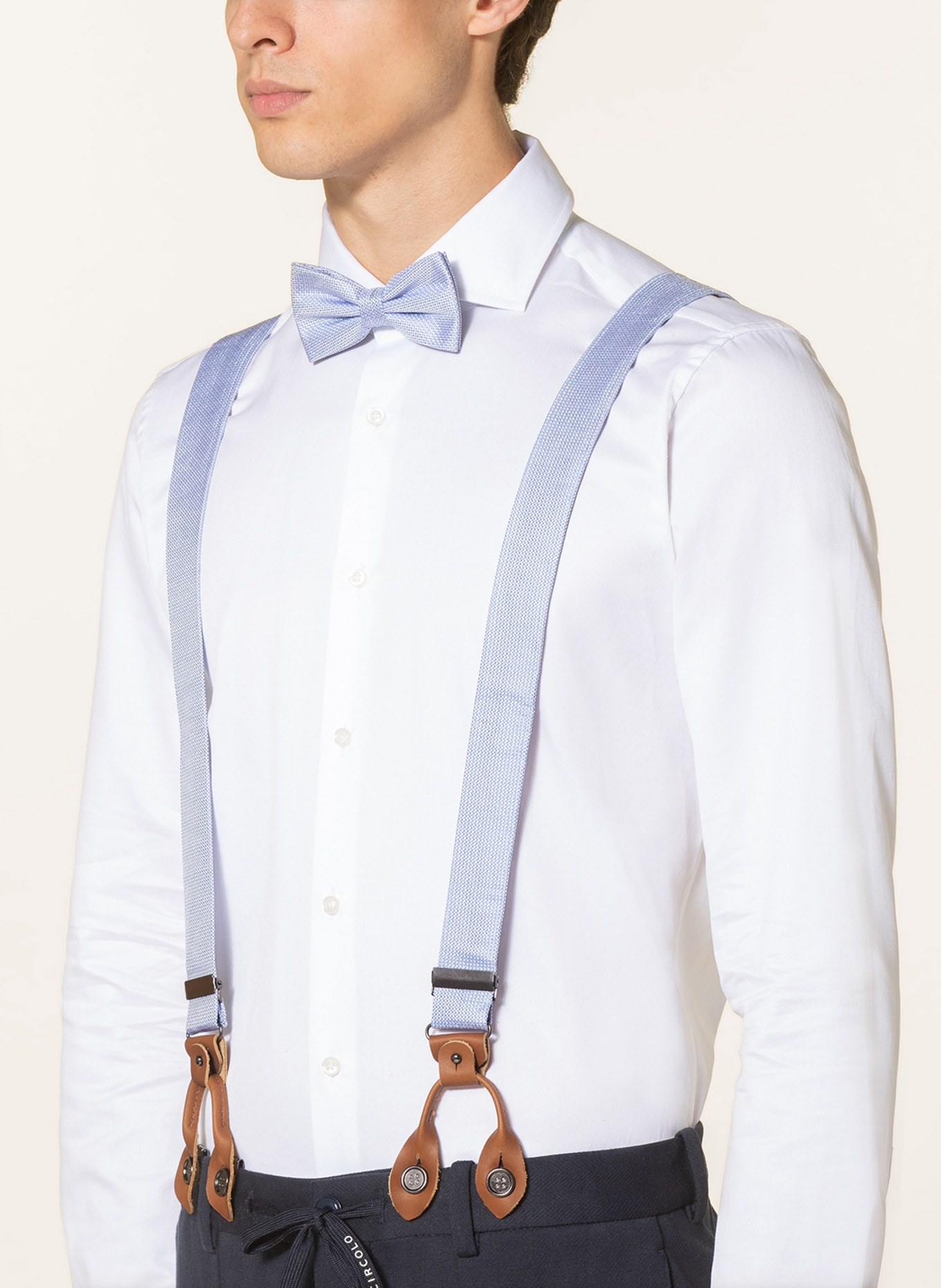 Prince BOWTIE Set: Hosenträger und Fliege, Farbe: HELLBLAU (Bild 5)