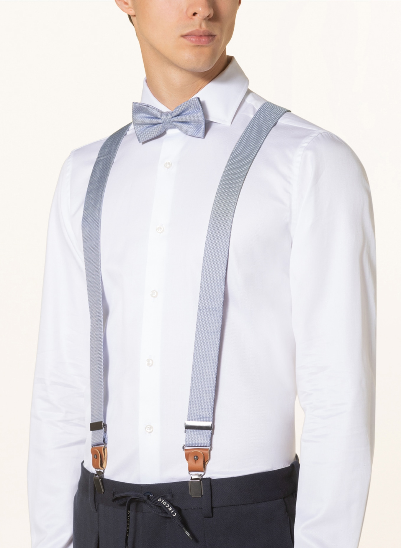 Prince BOWTIE Set: Hosenträger und Fliege, Farbe: HELLBLAU (Bild 6)