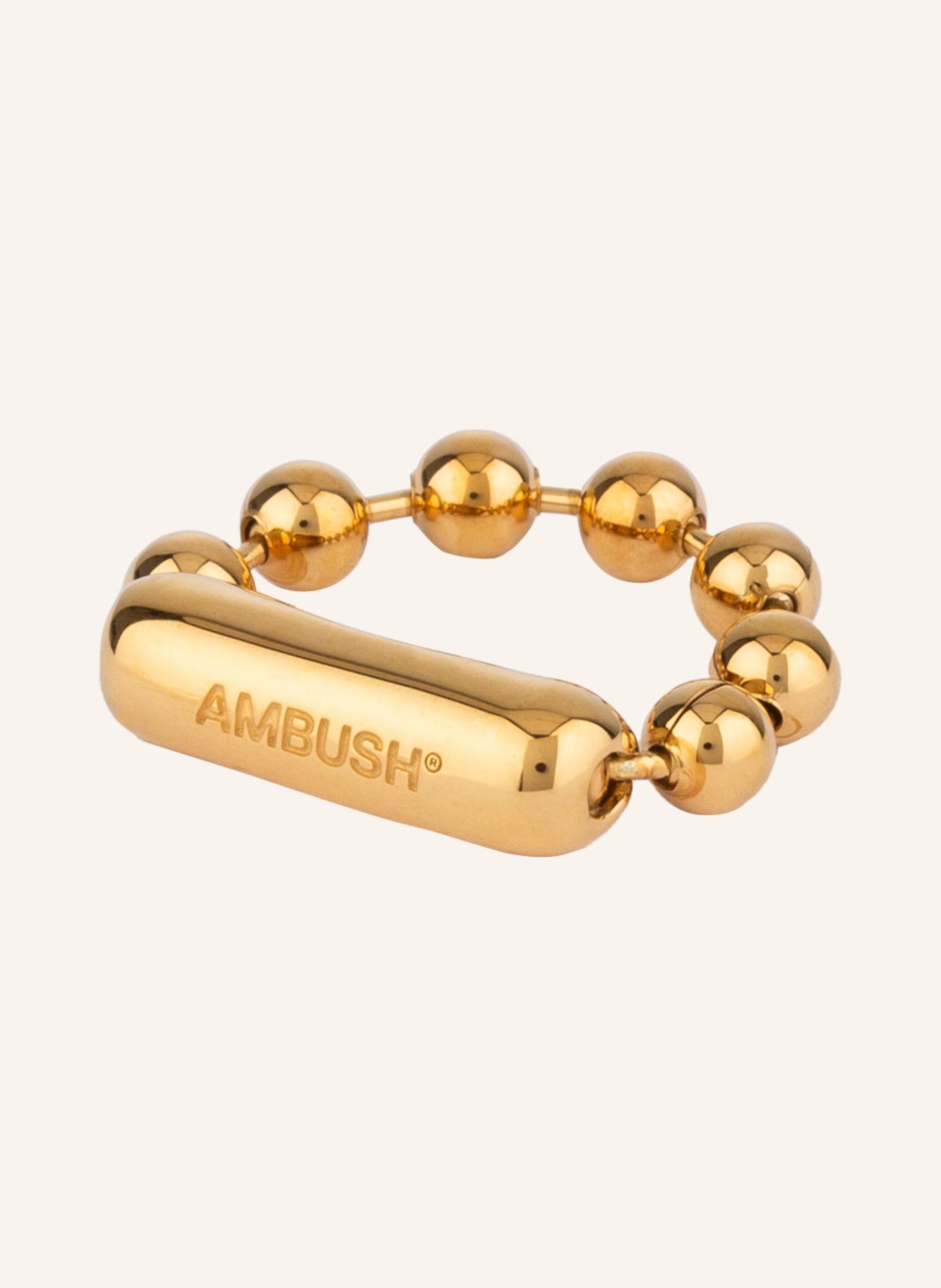 Ambush Pavé Classic Chain Ring in Metallic for Men | Lyst