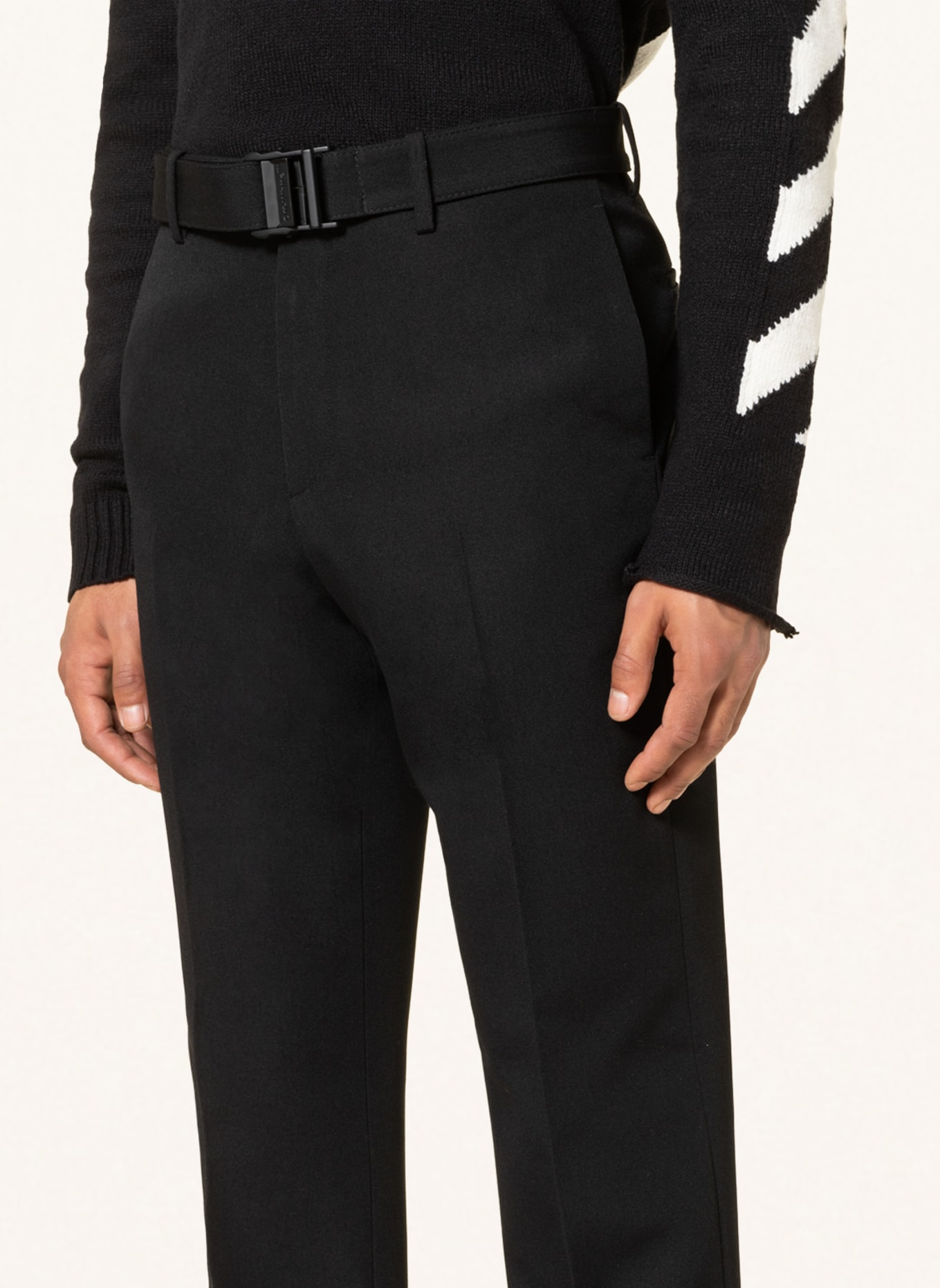 Off-White Chinos , Color: BLACK (Image 5)