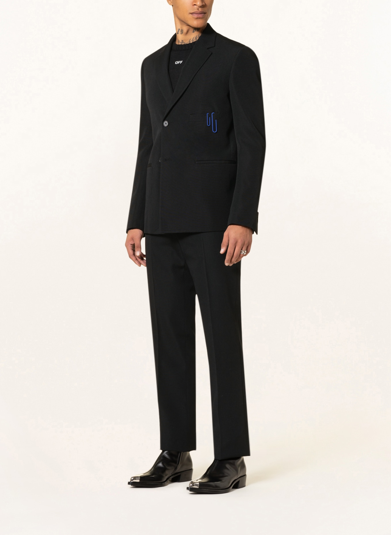 Off-White Tailored jacket regular fit , Color: BLACK (Image 2)