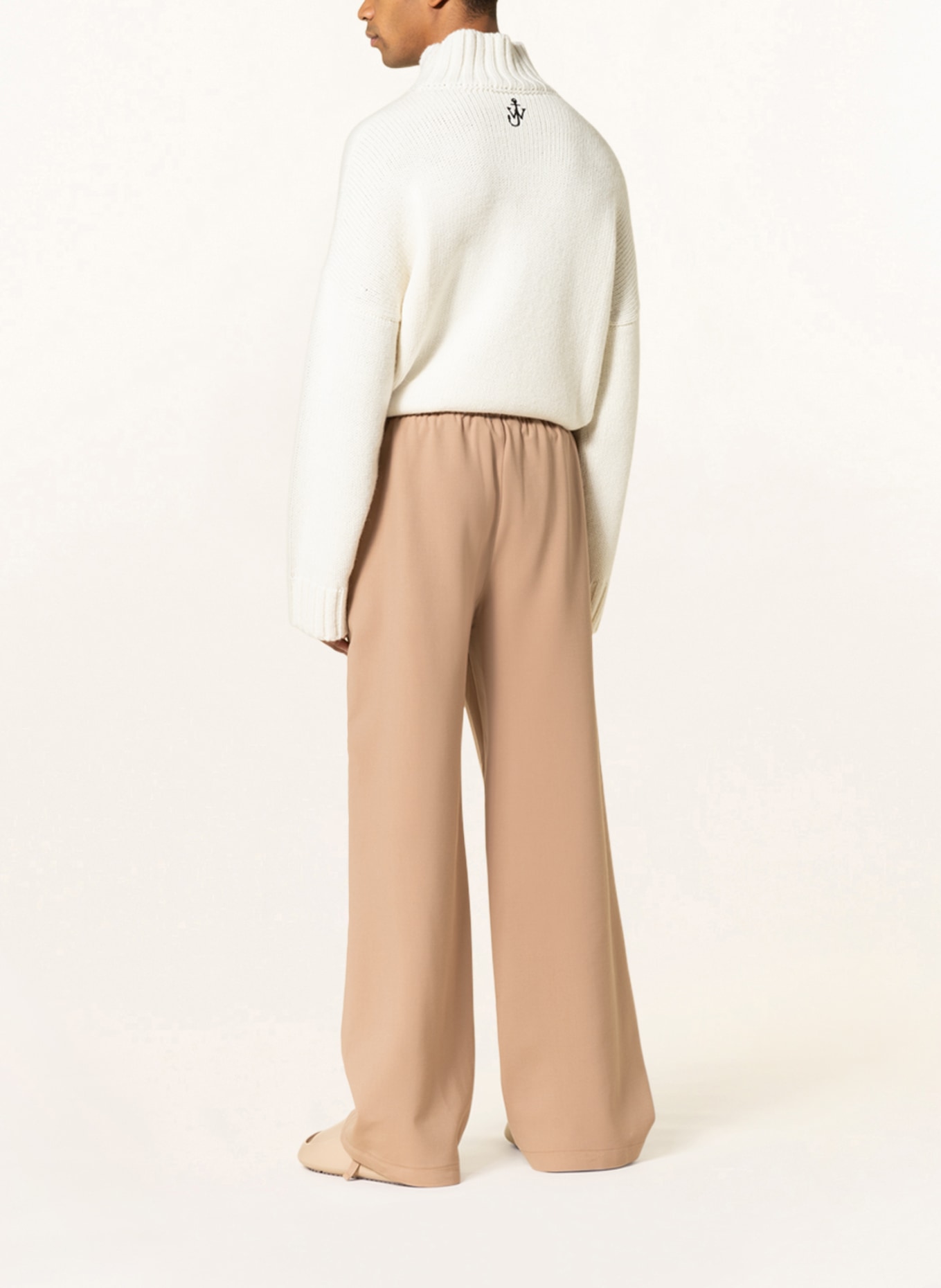 Off-White Spodnie w stylu dresowym regular fit, Kolor: CAMELOWY (Obrazek 3)