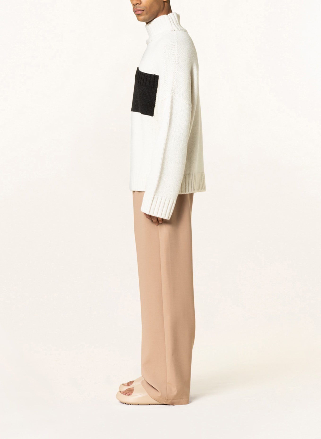 Off-White Spodnie w stylu dresowym regular fit, Kolor: CAMELOWY (Obrazek 4)