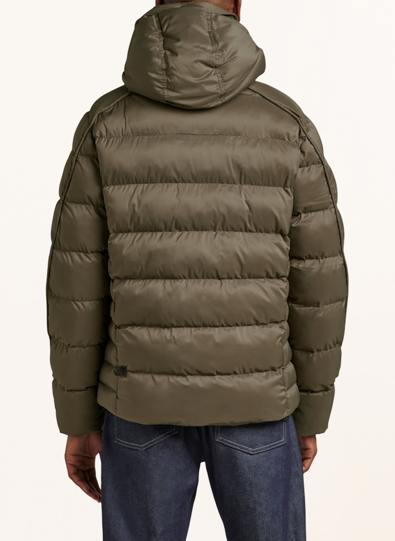 G-Star Quilted jacket G-WHISTLER with detachable hood: KHAKI
